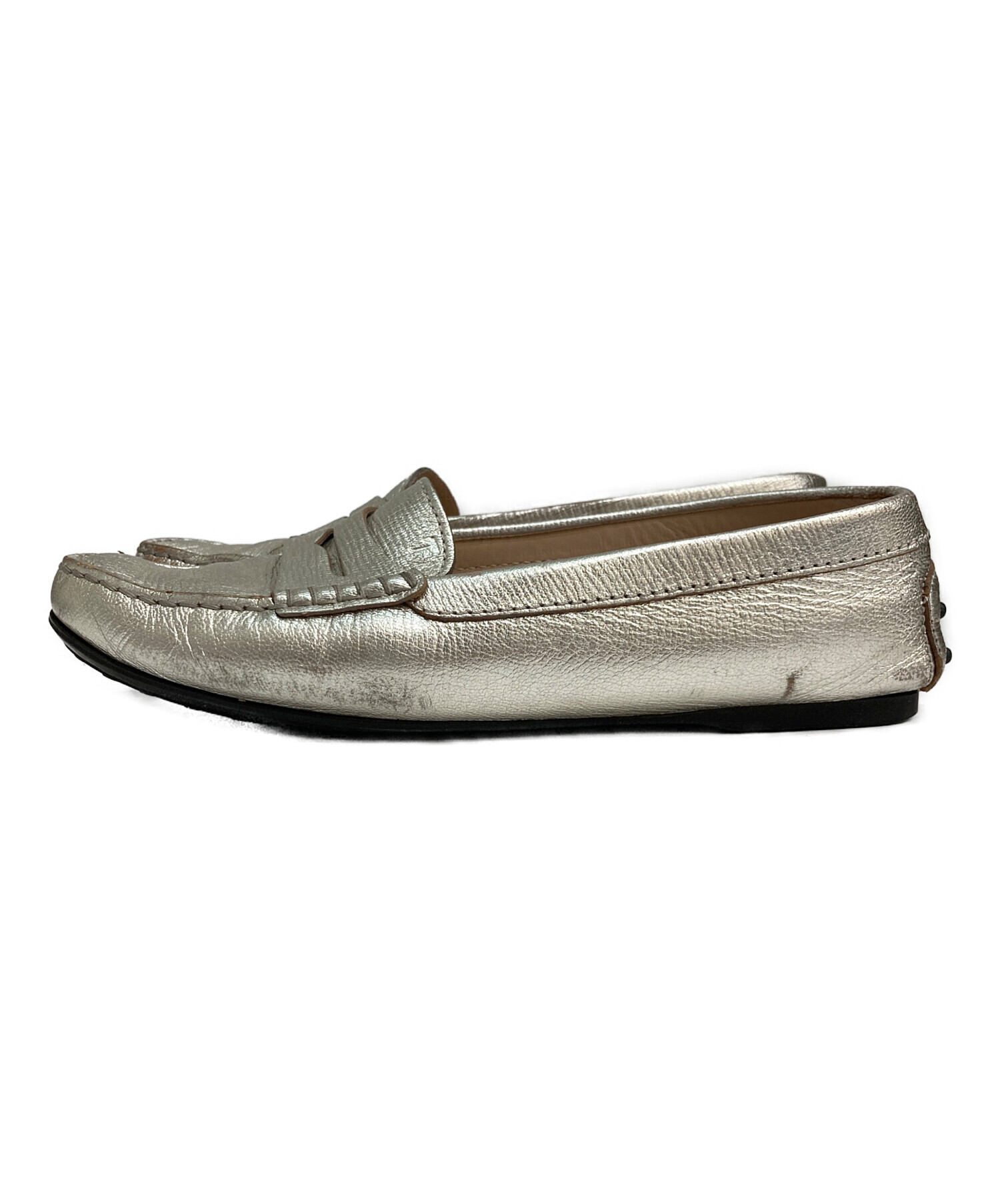 中古・古着通販】TOD'S (トッズ) コインローファー ゴールド サイズ:37