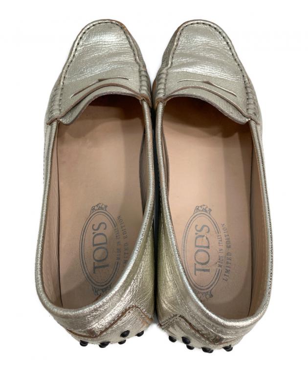 中古・古着通販】TOD'S (トッズ) コインローファー ゴールド サイズ:37