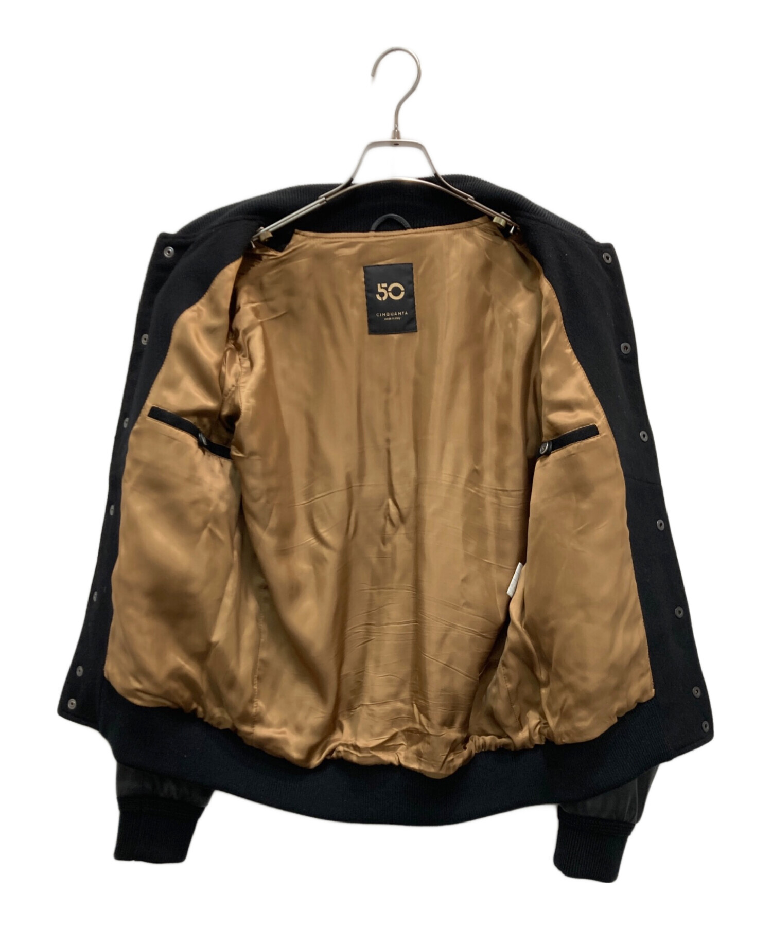 中古・古着通販】Cinquanta (チンクワンタ) スタジャン ブラック