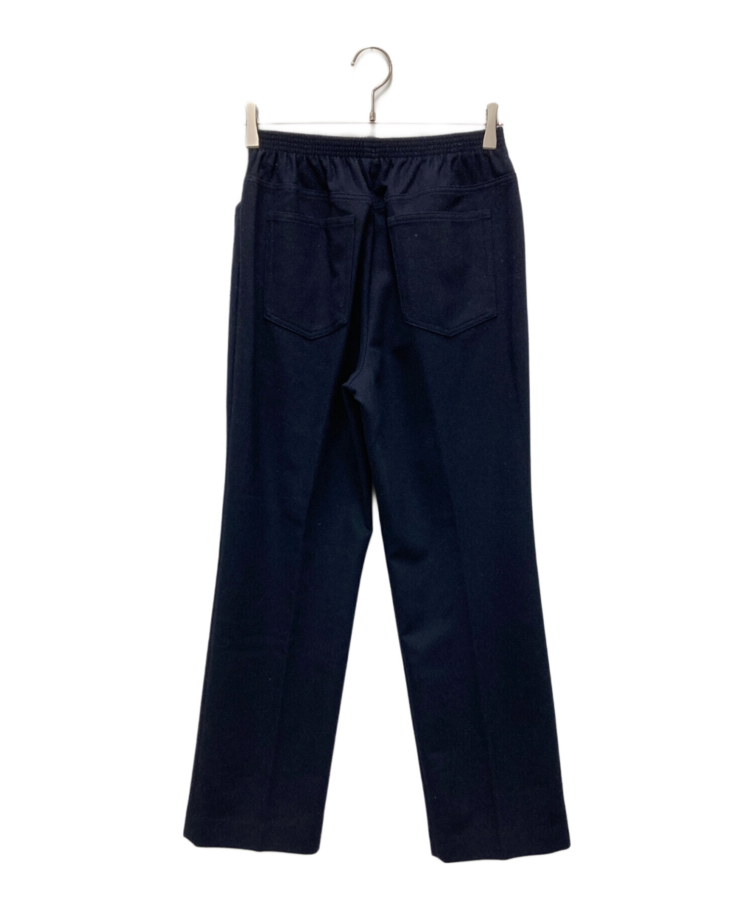 中古・古着通販】TROUSERS (トラウザーズ) ウールパンツ ネイビー
