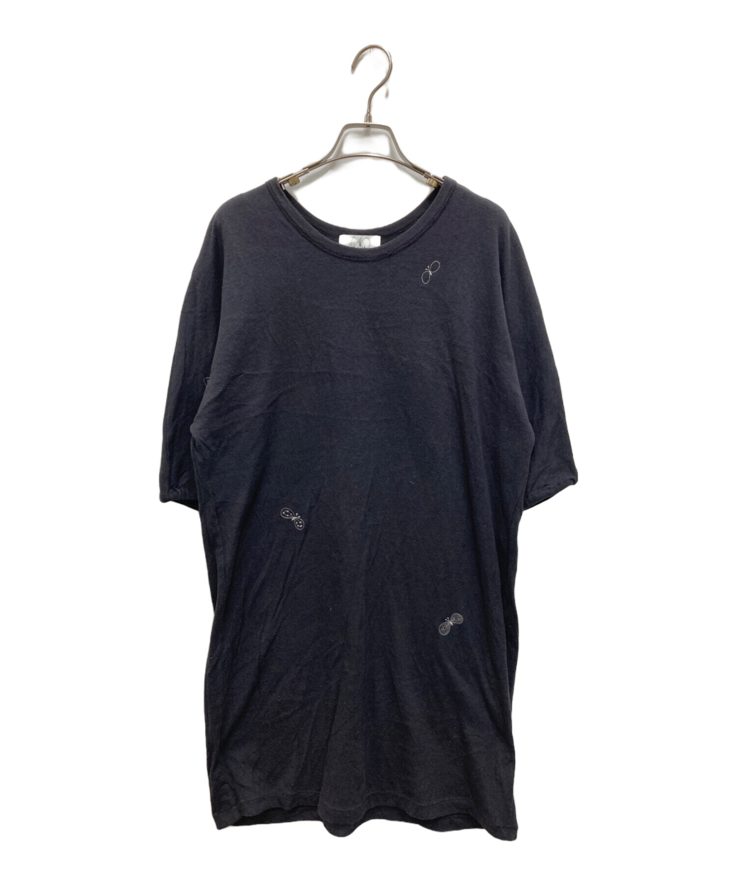 mina perhonen ミナペルホネン カットソーワンピース ミナペルホネン カットソーワンピース ネイビー 新品 【公式通販】