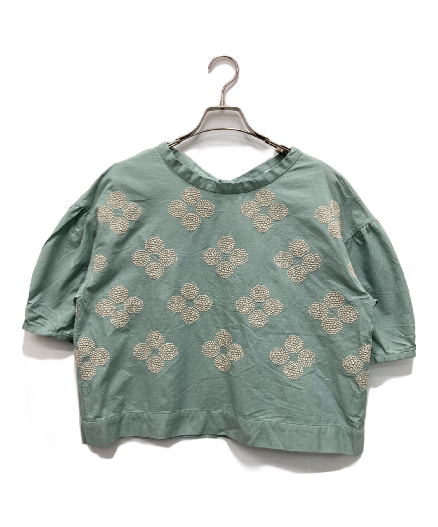 中古・古着通販】mina perhonen (ミナ ペルホネン) 刺繍ブラウス