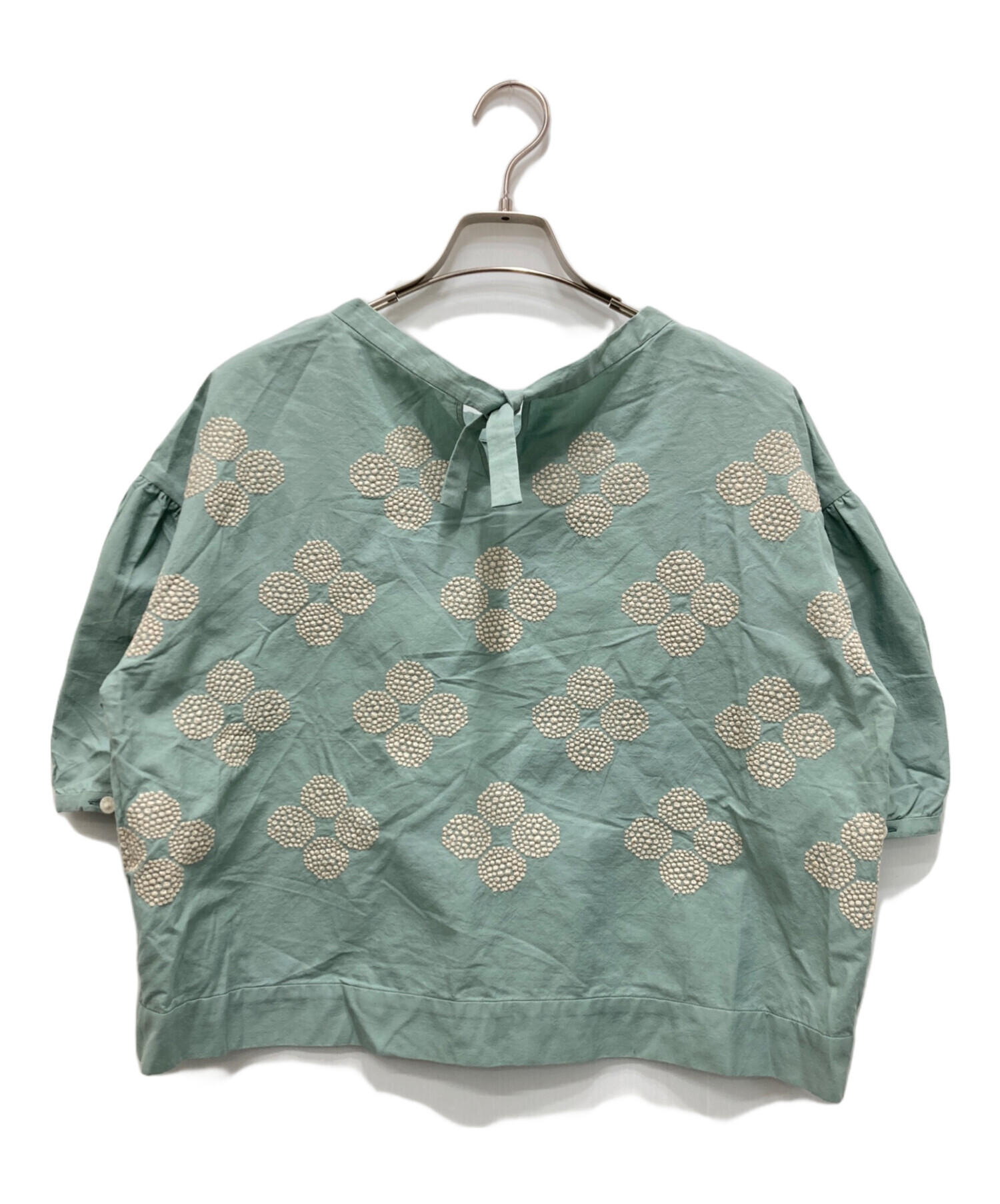 中古・古着通販】mina perhonen (ミナ ペルホネン) 刺繍ブラウス