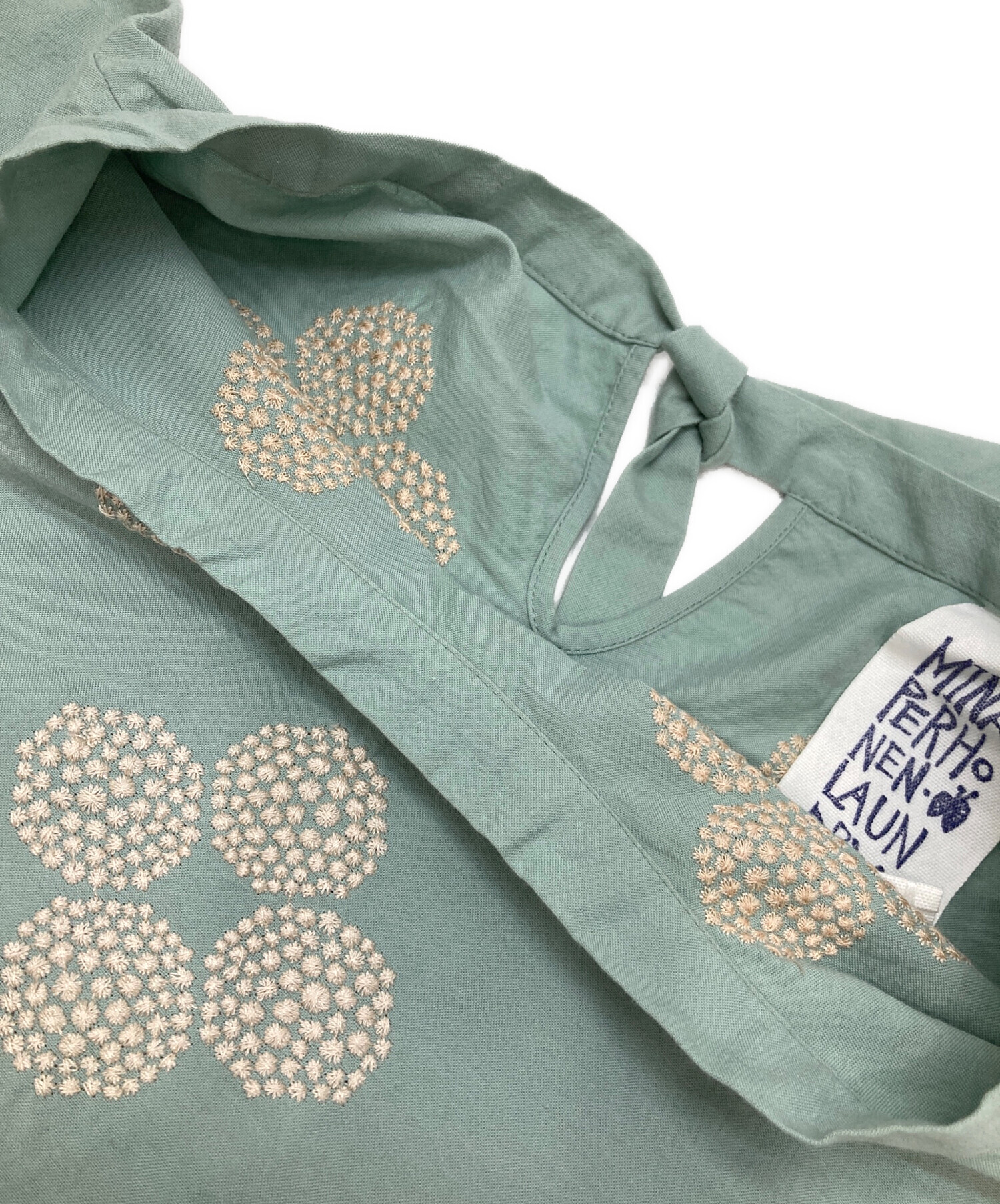 中古・古着通販】mina perhonen (ミナ ペルホネン) 刺繍ブラウス