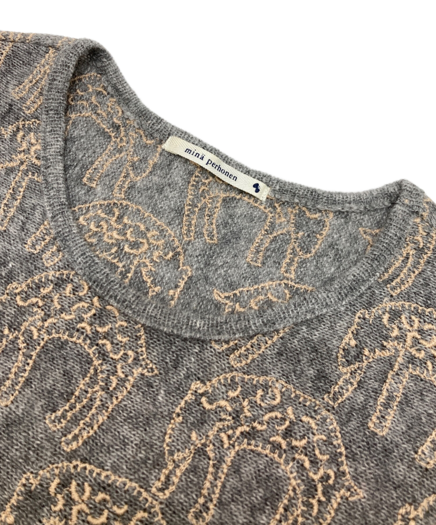 中古・古着通販】mina perhonen (ミナ ペルホネン) 刺繍ワンピース