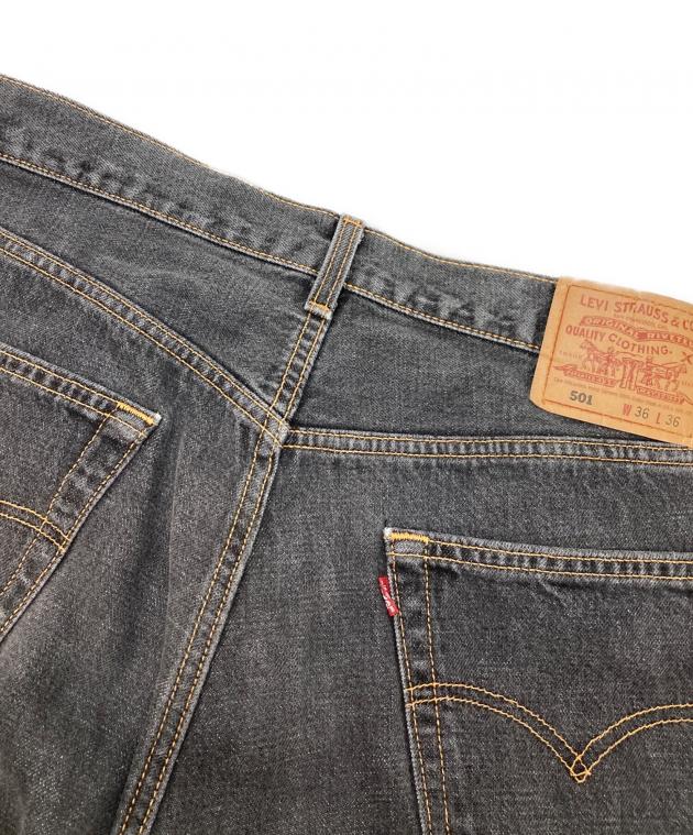 中古・古着通販】LEVI'S (リーバイス) 501先染めデニムパンツ ブラック