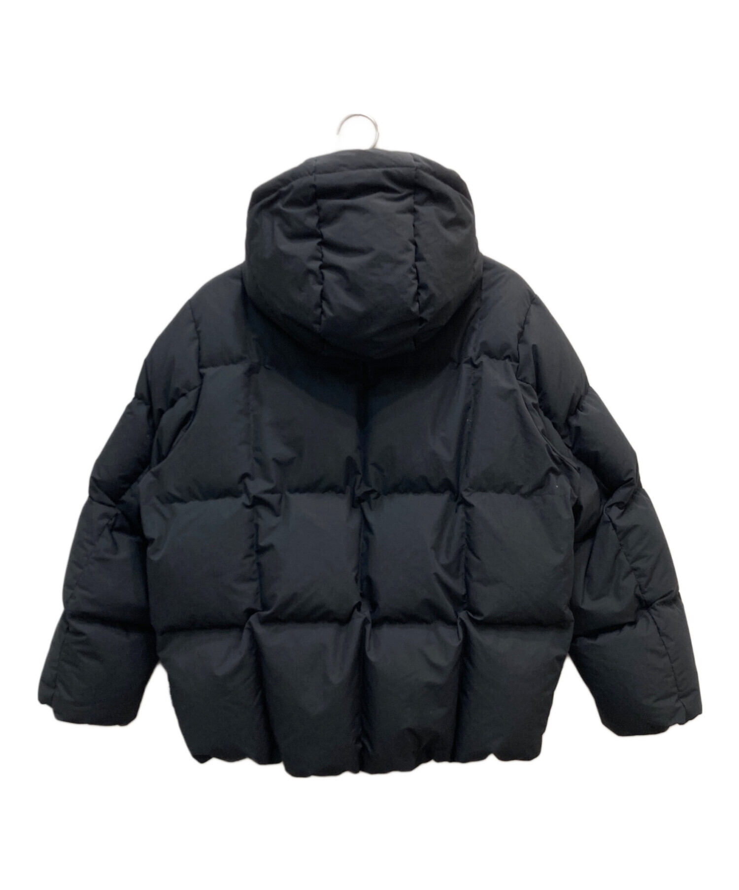 ORCIVAL オーシバル マットタフタ フード付き ダウンジャケット ブラック 中古・古着通販】ORCIVAL (オーシバル) マットタフタ フード付き