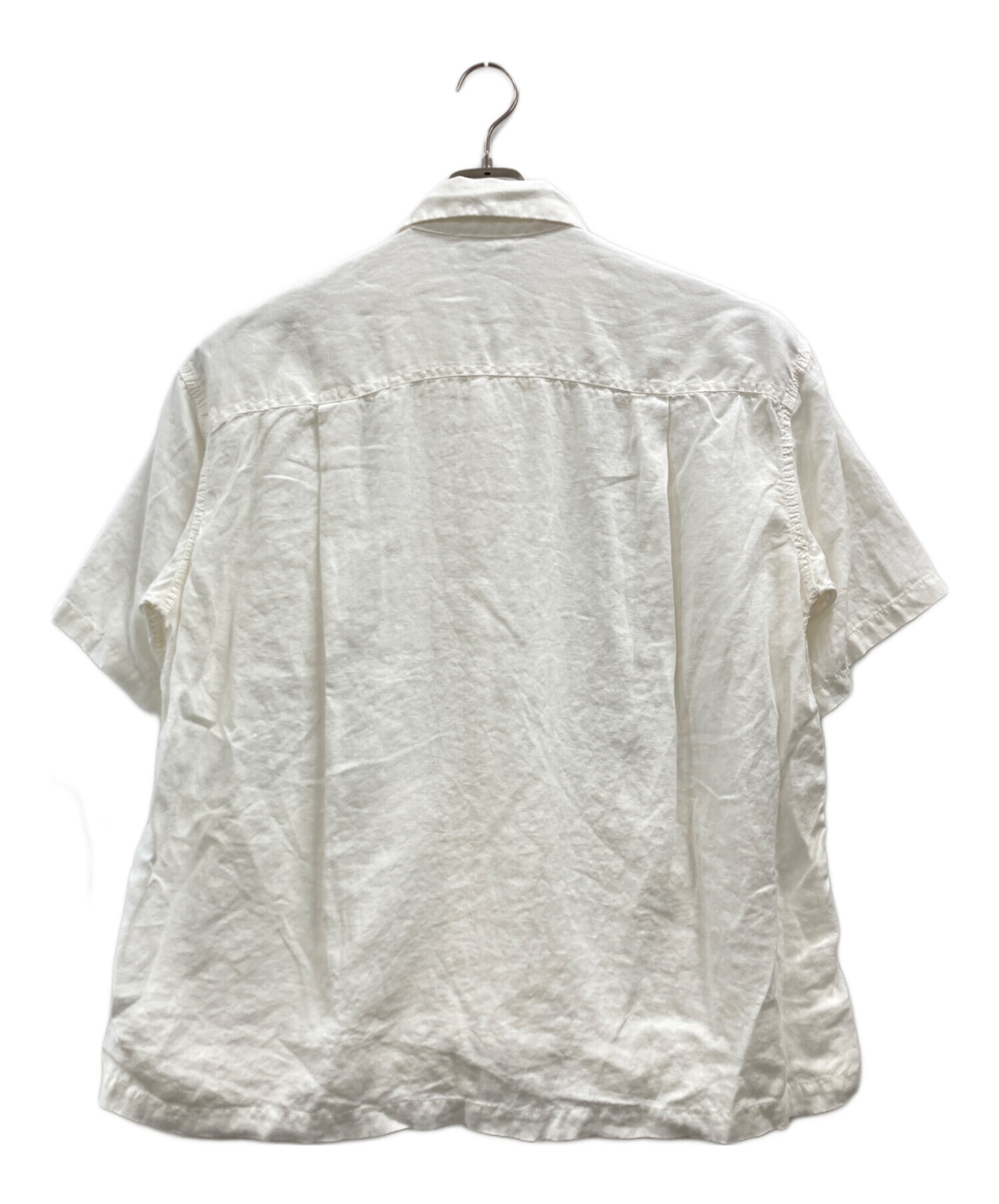 中古・古着通販】CAHLUMN (カウラム) Belgium Linen Open Collar Shirt