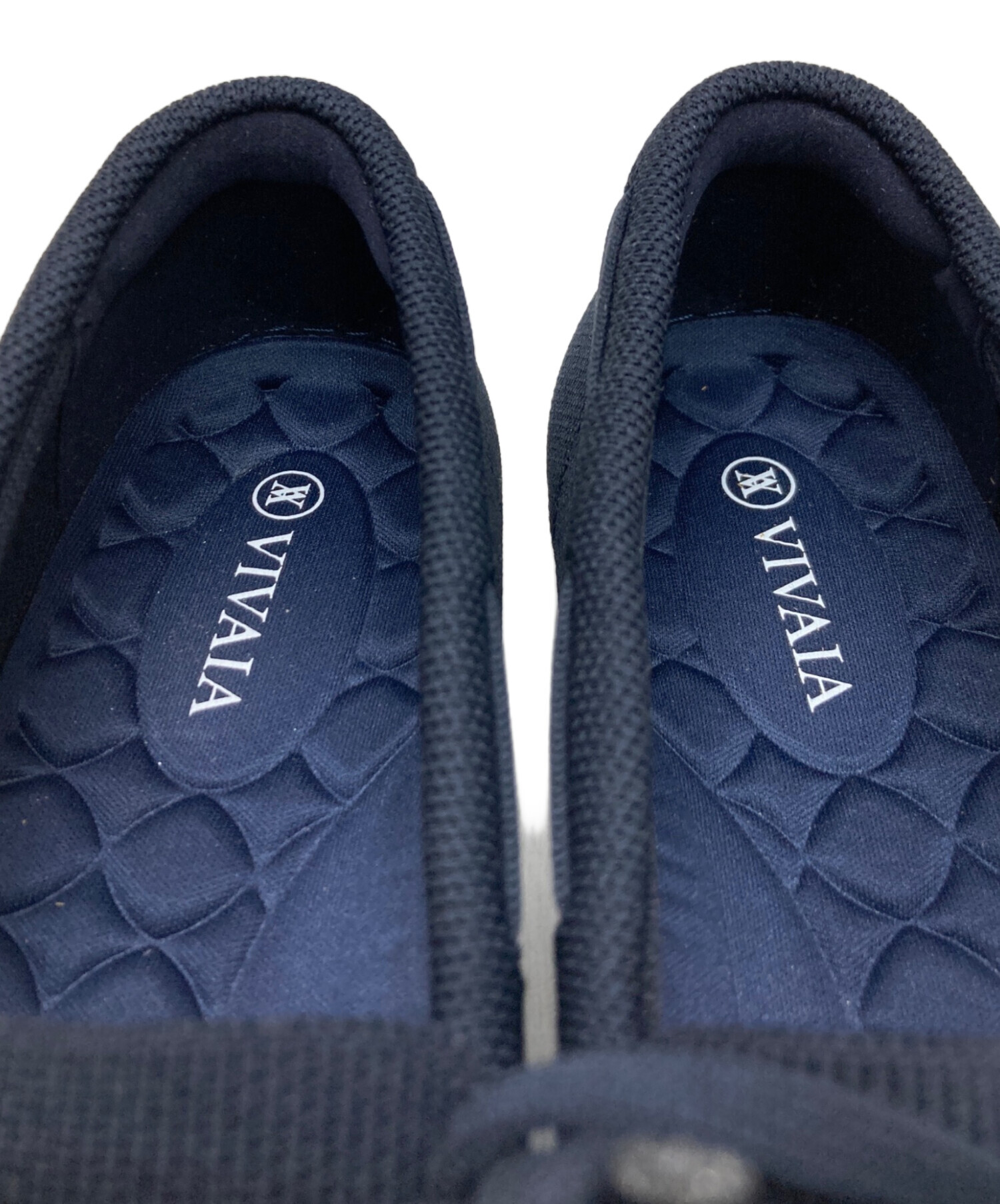 VIVAIA ネイビー フラットシューズ ワイドタイプ 中古・古着通販】vivaia (ビバイア) シューズ ネイビー サイズ:39.5