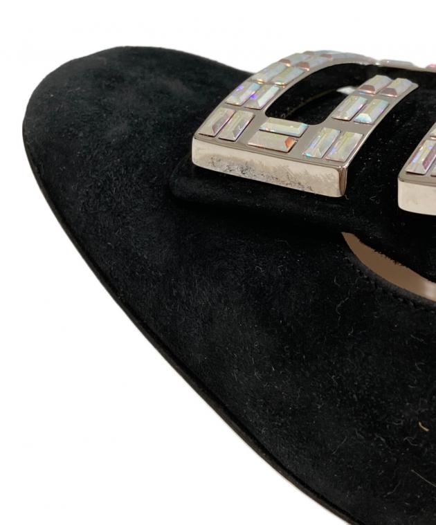 グッチ　ビジューパンプス　37サイズ 中古・古着通販】GUCCI (グッチ) ビジューヒールパンプス ブラック