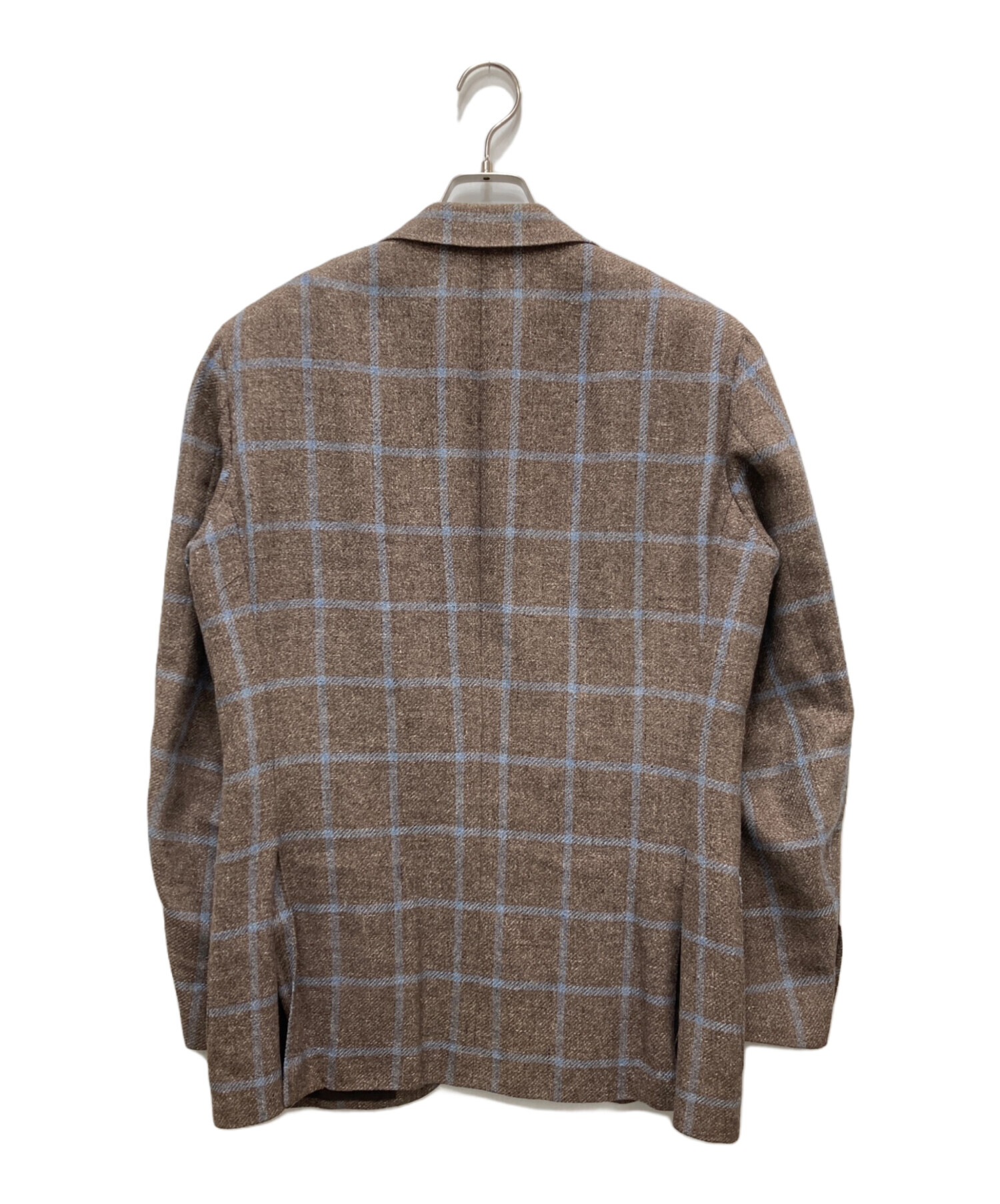 FERLA ミックスファブリック ブラウン テーラードジャケット 46 中古・古着通販】Ferla (フェルラ) テーラードジャケット ブラウン