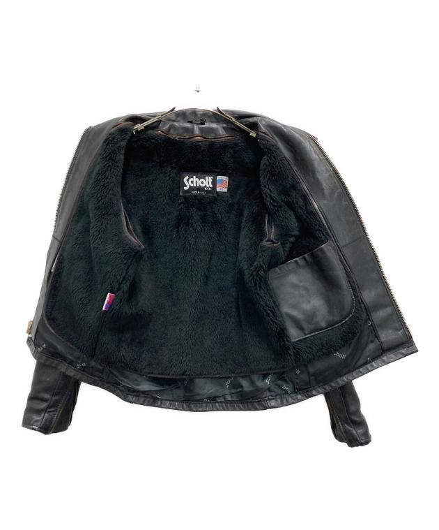 中古・古着通販】Schott (ショット) 642ライナー付シングルライダース