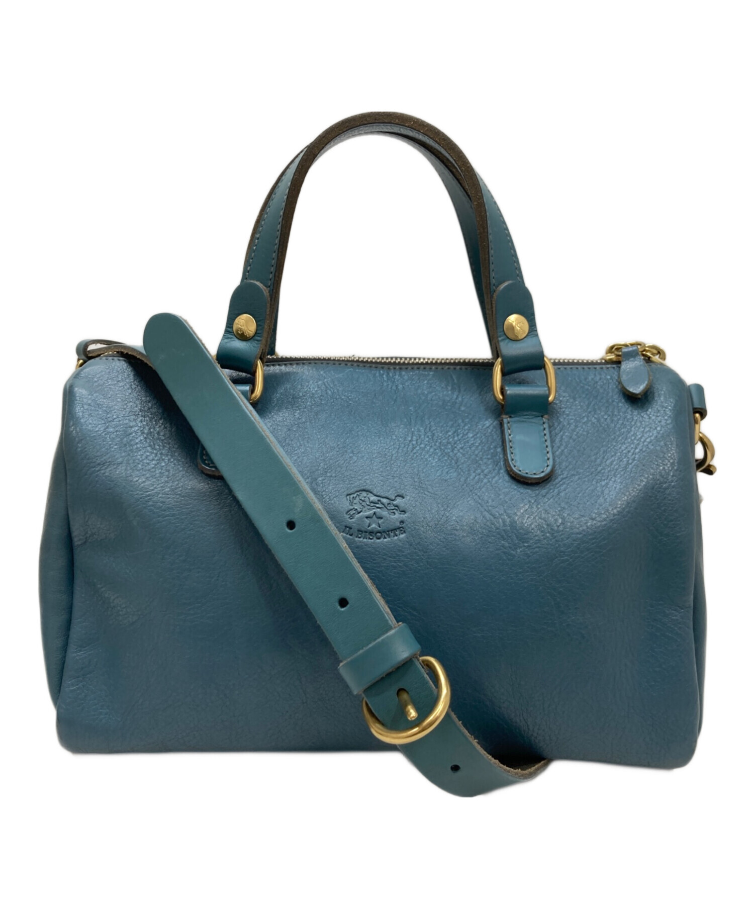 中古・古着通販】IL BISONTE (イル ビゾンテ) 2WAYレザーミニボストン