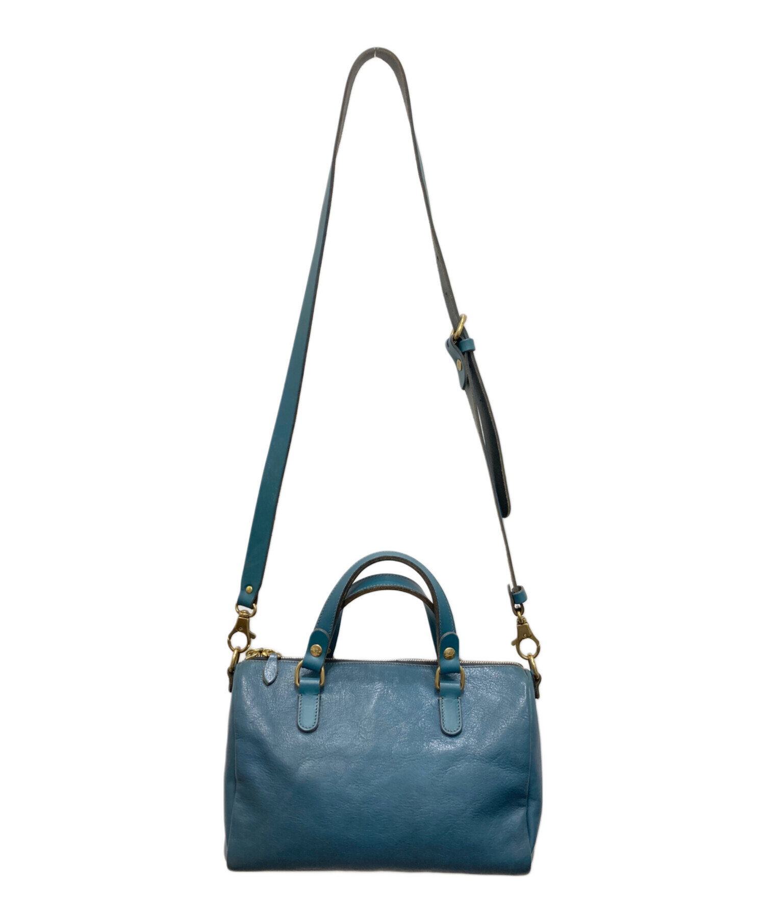 中古・古着通販】IL BISONTE (イル ビゾンテ) 2WAYレザーミニボストン