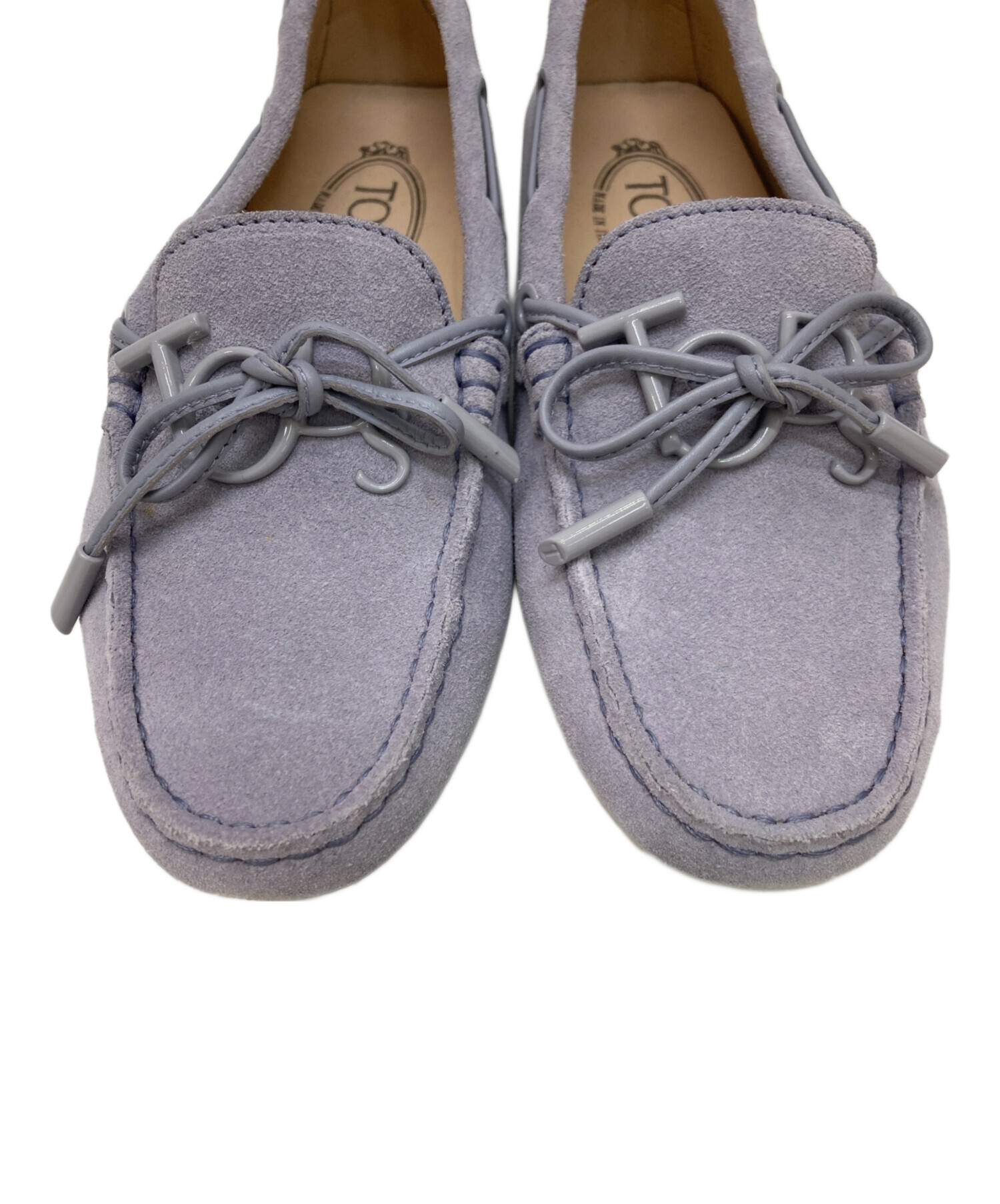 良品 トッズ ドライビングシューズ スエード お洒落 ライトパープル 36 中古・古着通販】TOD'S (トッズ) ドライビングシューズ パープル
