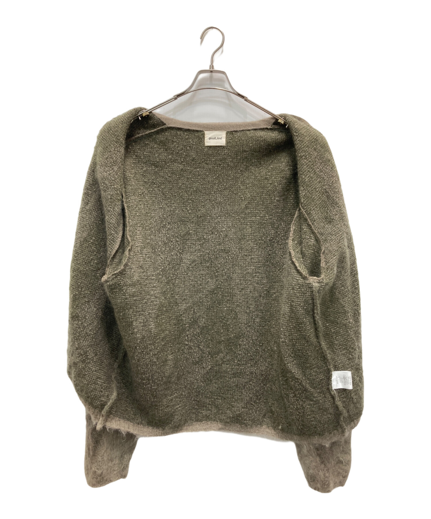 中古・古着通販】Great Land (グレートランド) モヘアカーディガン