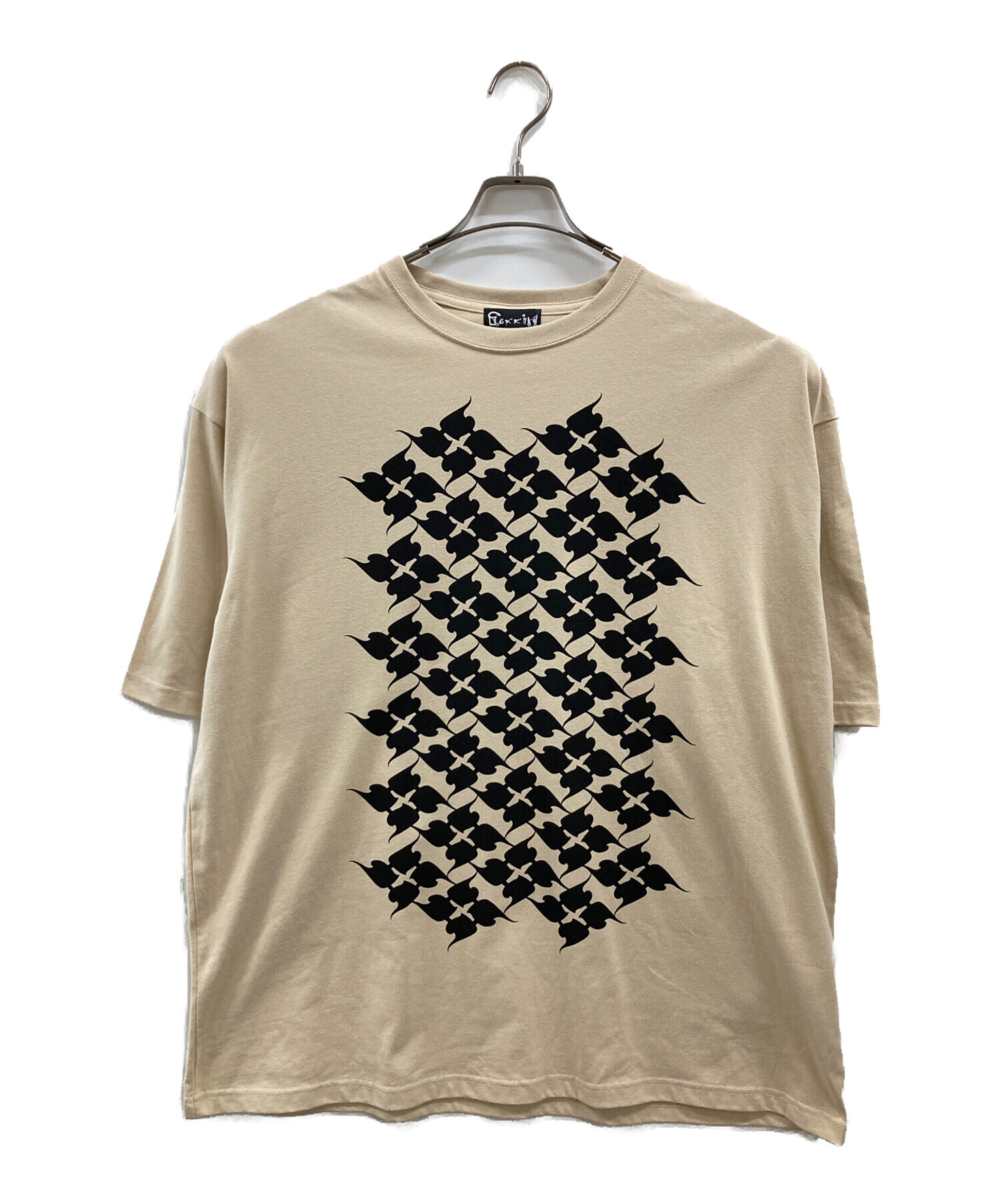 中古・古着通販】Gakkin (ガッキン) 風花罰ロゴTシャツ ベージュ