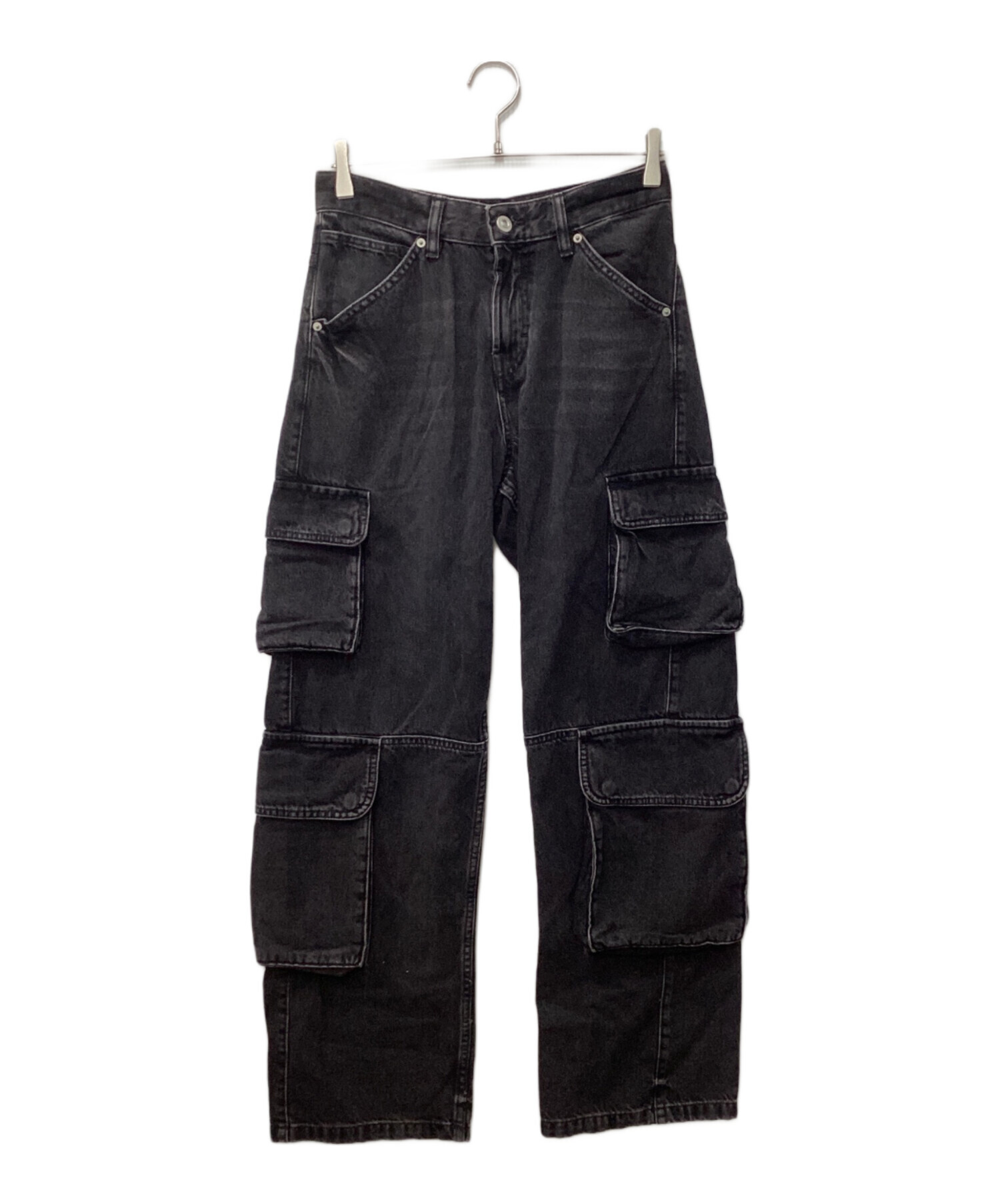 中古・古着通販】ZARA (ザラ) デニムカーゴパンツ グレー サイズ:36