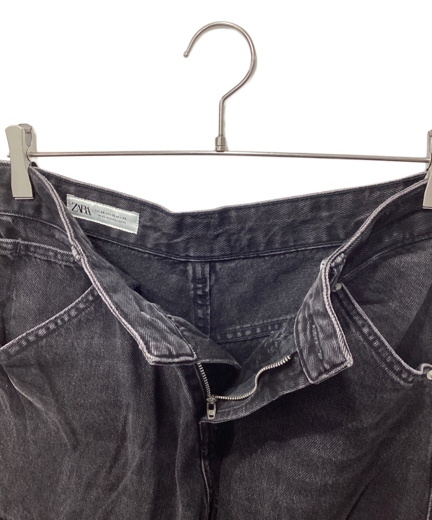 中古・古着通販】ZARA (ザラ) デニムカーゴパンツ グレー サイズ:36