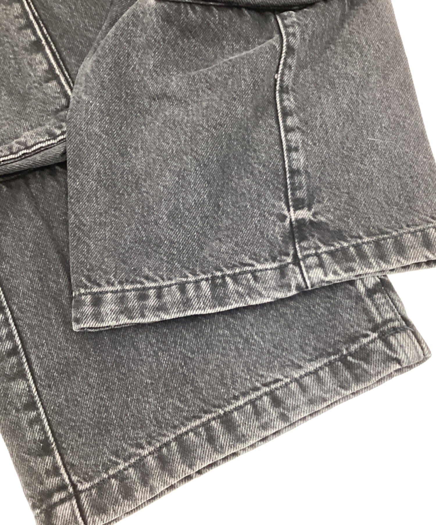 中古・古着通販】ZARA (ザラ) デニムカーゴパンツ グレー サイズ:36