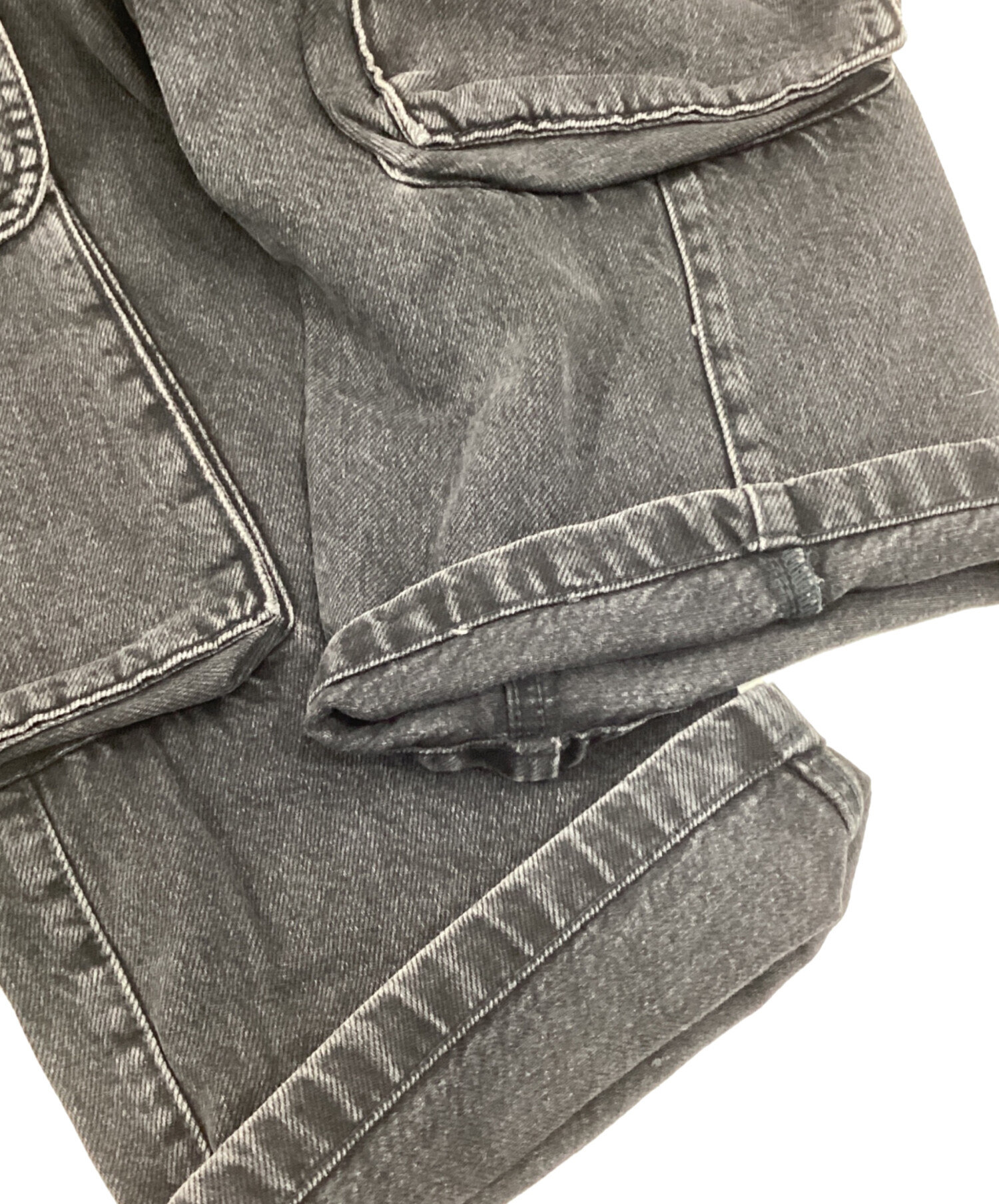 中古・古着通販】ZARA (ザラ) デニムカーゴパンツ グレー サイズ:36