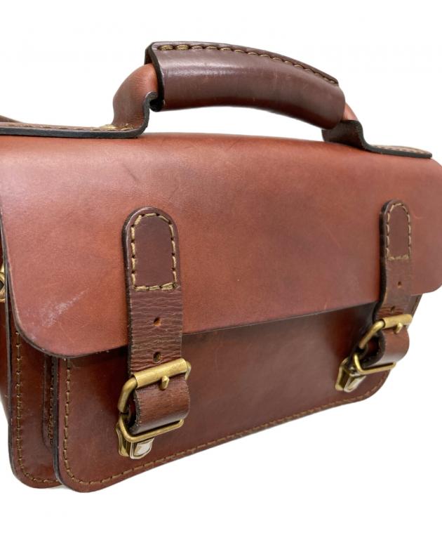 中古・古着通販】Herz (ヘルツ) レザー2WAYバッグ ブラウン｜ブランド