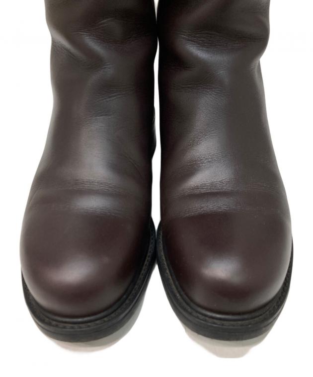 中古・古着通販】GUCCI (グッチ) GG柄ロングブーツ ブラウン サイズ:36