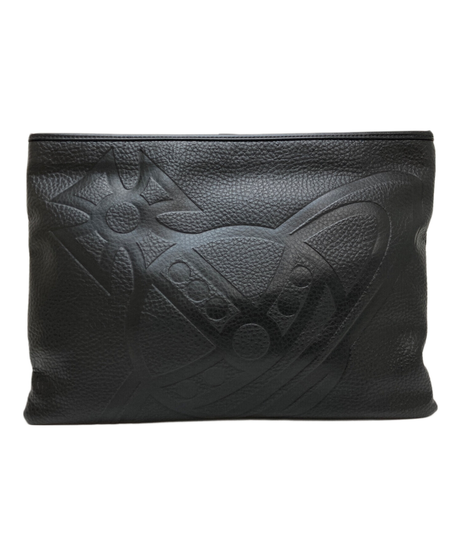 【未使用タグ付】ヴィヴィアン ウエストウッド ポーチ ハミルトン 黒 レザー Vivienne Westwood（ヴィヴィアンウエストウッド） 新品 Vivienne