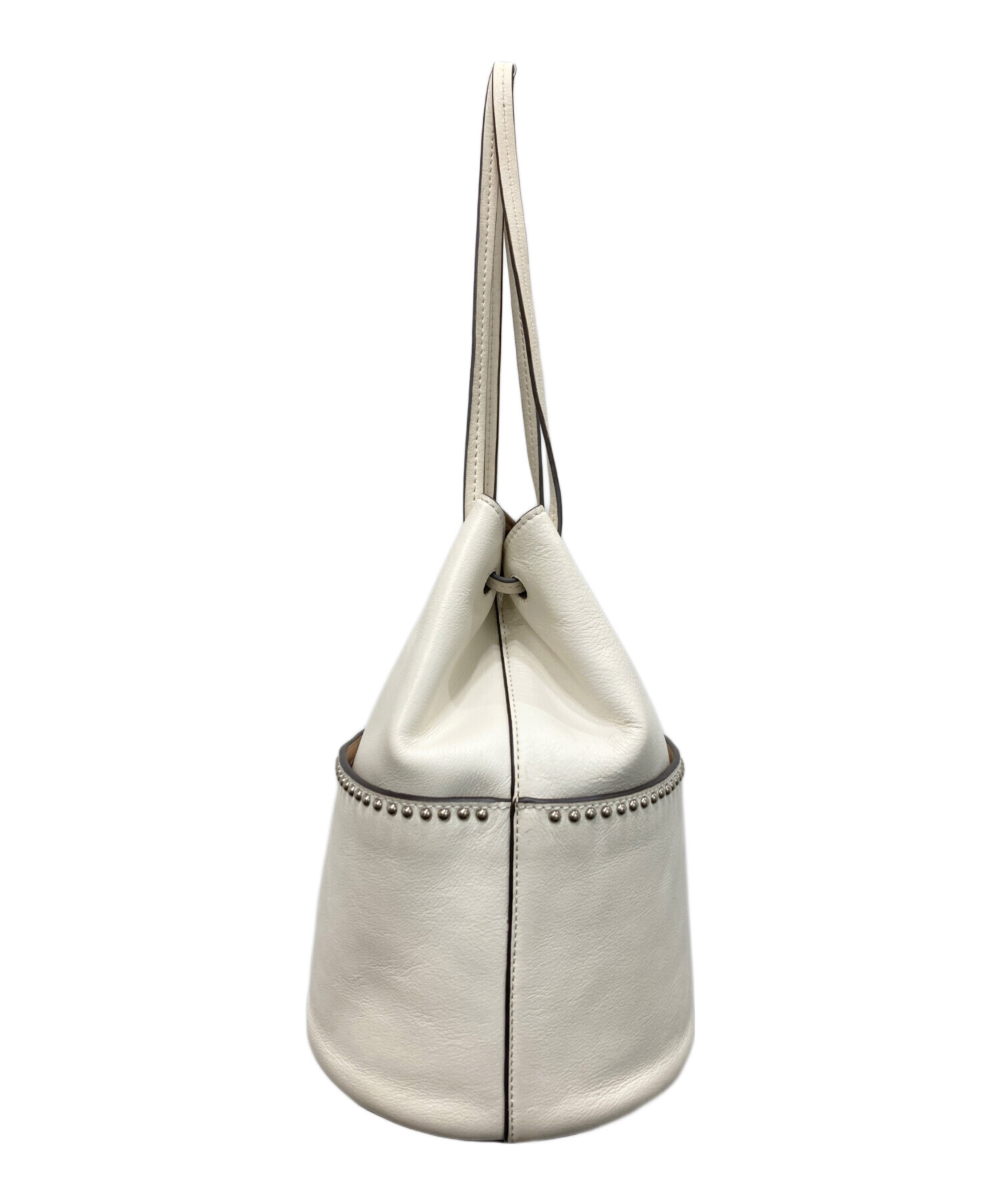 J&M Davidson ミニデイジー スタッズ ショルダーバッグ 白 美品