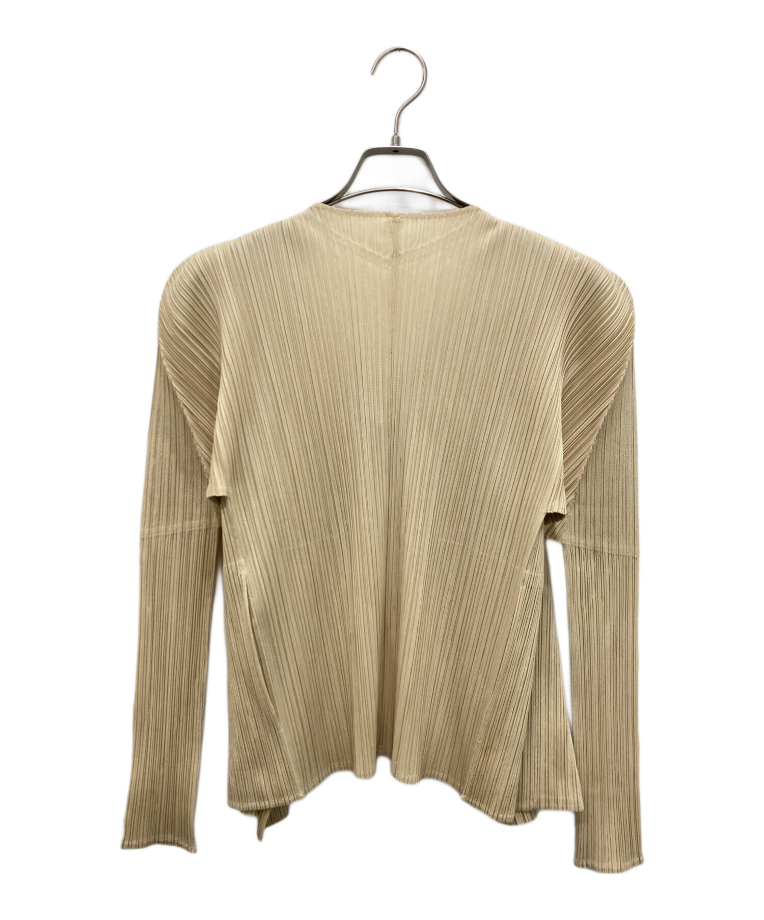 PLEATS PLEASE 長袖 ベージュ カットソー 軽く暖か✨重ね着に◎ WOOL PLEATS – isseymiyake.com