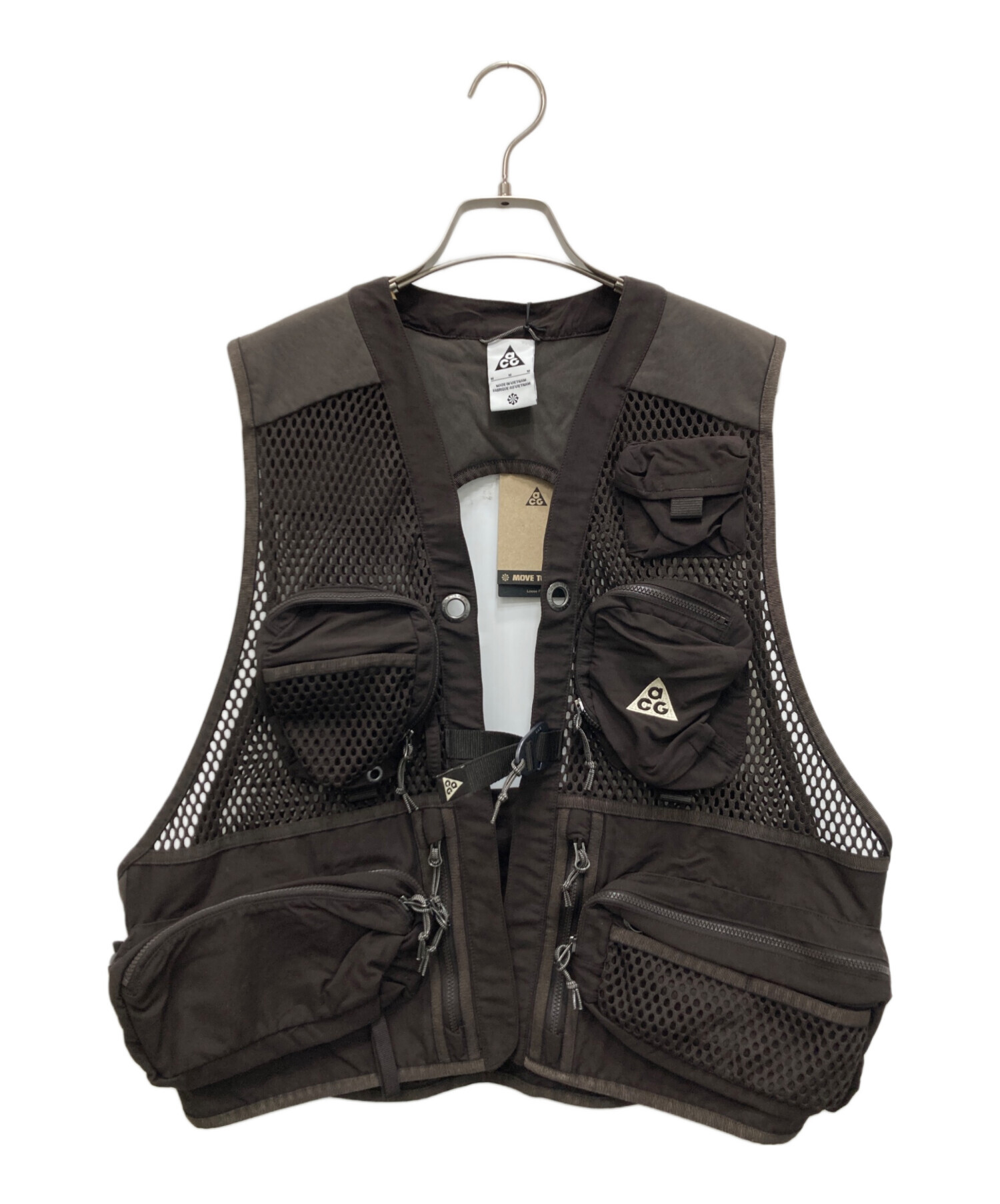 【新品】国内正規品 NIKE acg BUTTLES VEST M ナイキ 希少 中古・古着通販】ACC (エーシーシ) NIKE BUTTLES VEST ブラウン サイズ