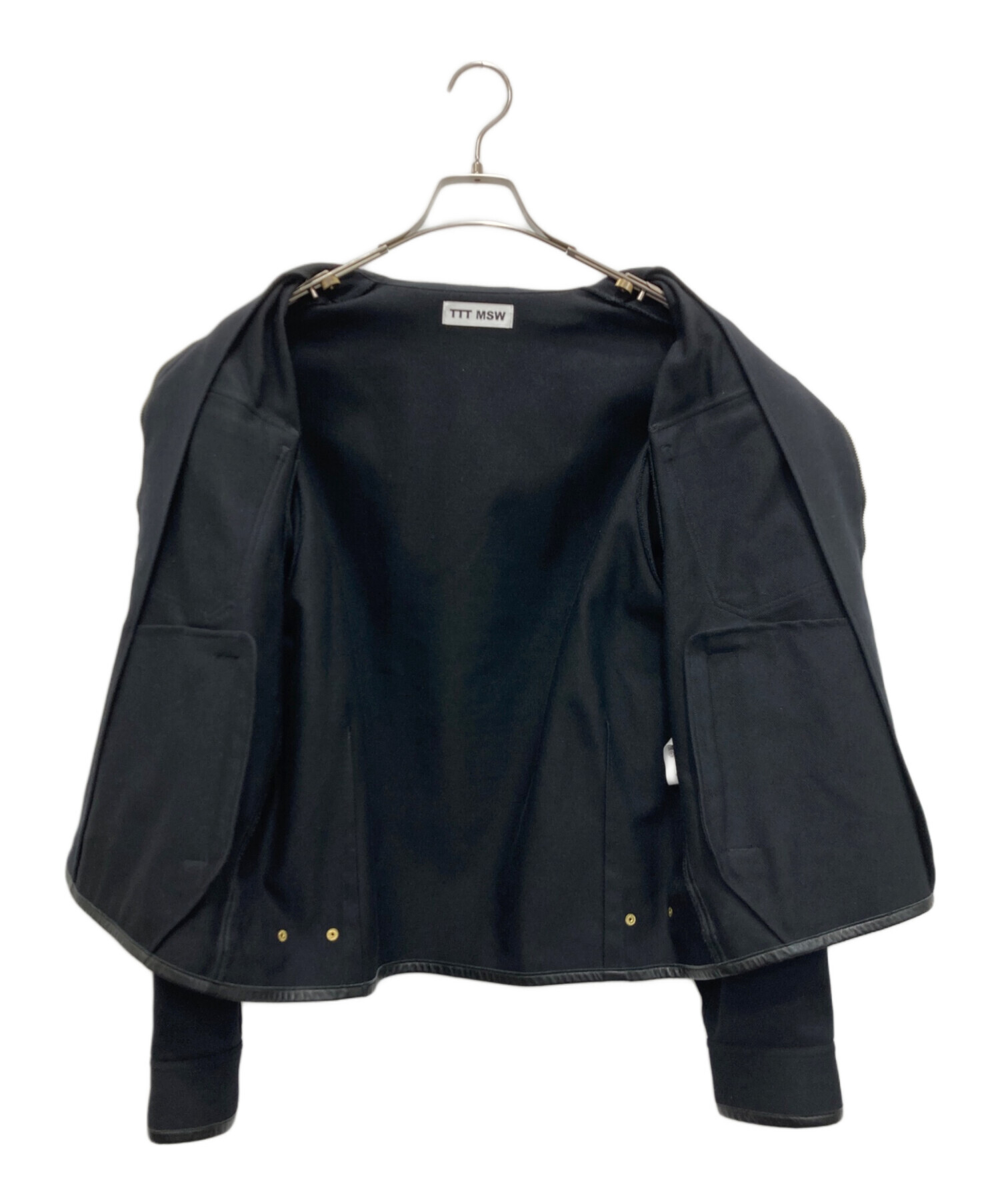 中古・古着通販】TTT MSW (ティー) Wool Leather Piping Jacket