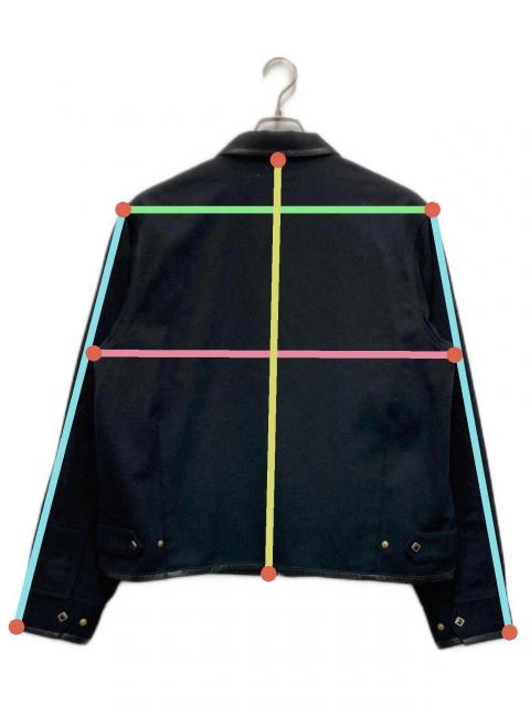 中古・古着通販】TTT MSW (ティー) Wool Leather Piping Jacket