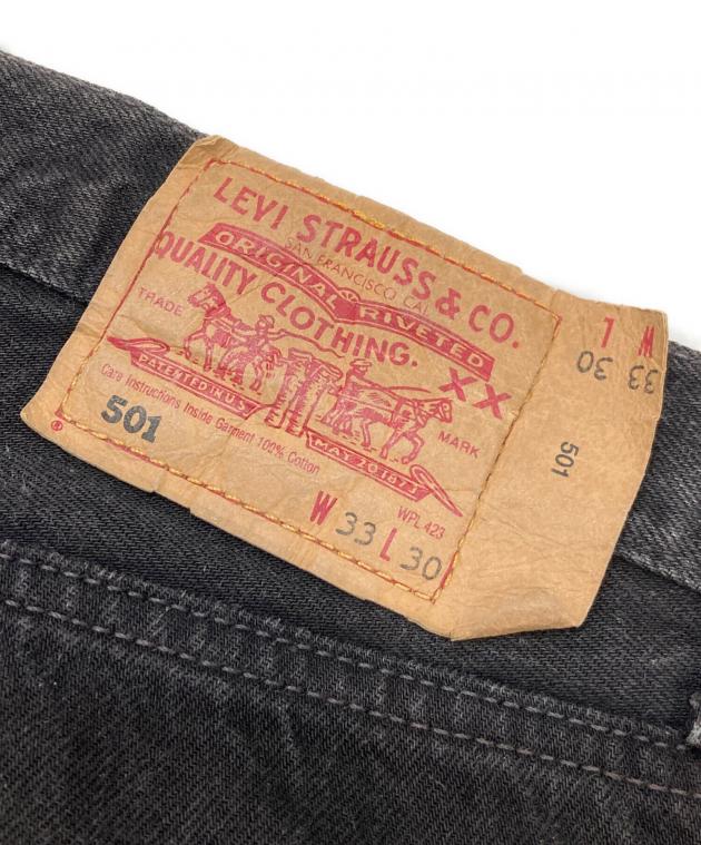 中古・古着通販】LEVI'S (リーバイス) 501後染めデニムパンツ ブラック