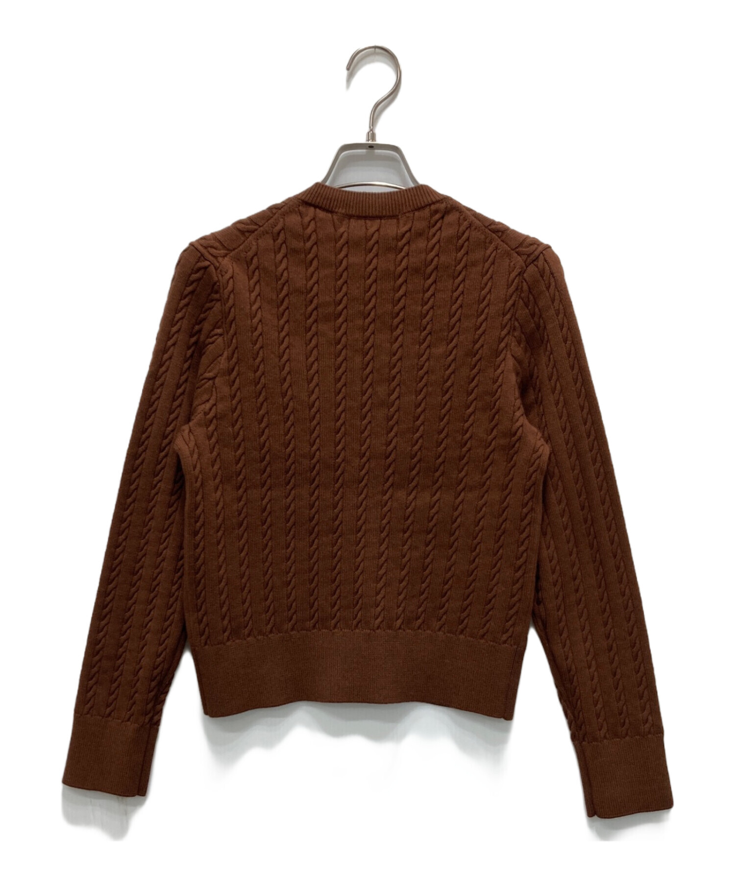 Arpege story ケーブルアンサンブル　茶 中古・古着通販】Arpege story (アルページュストーリー) ケーブル