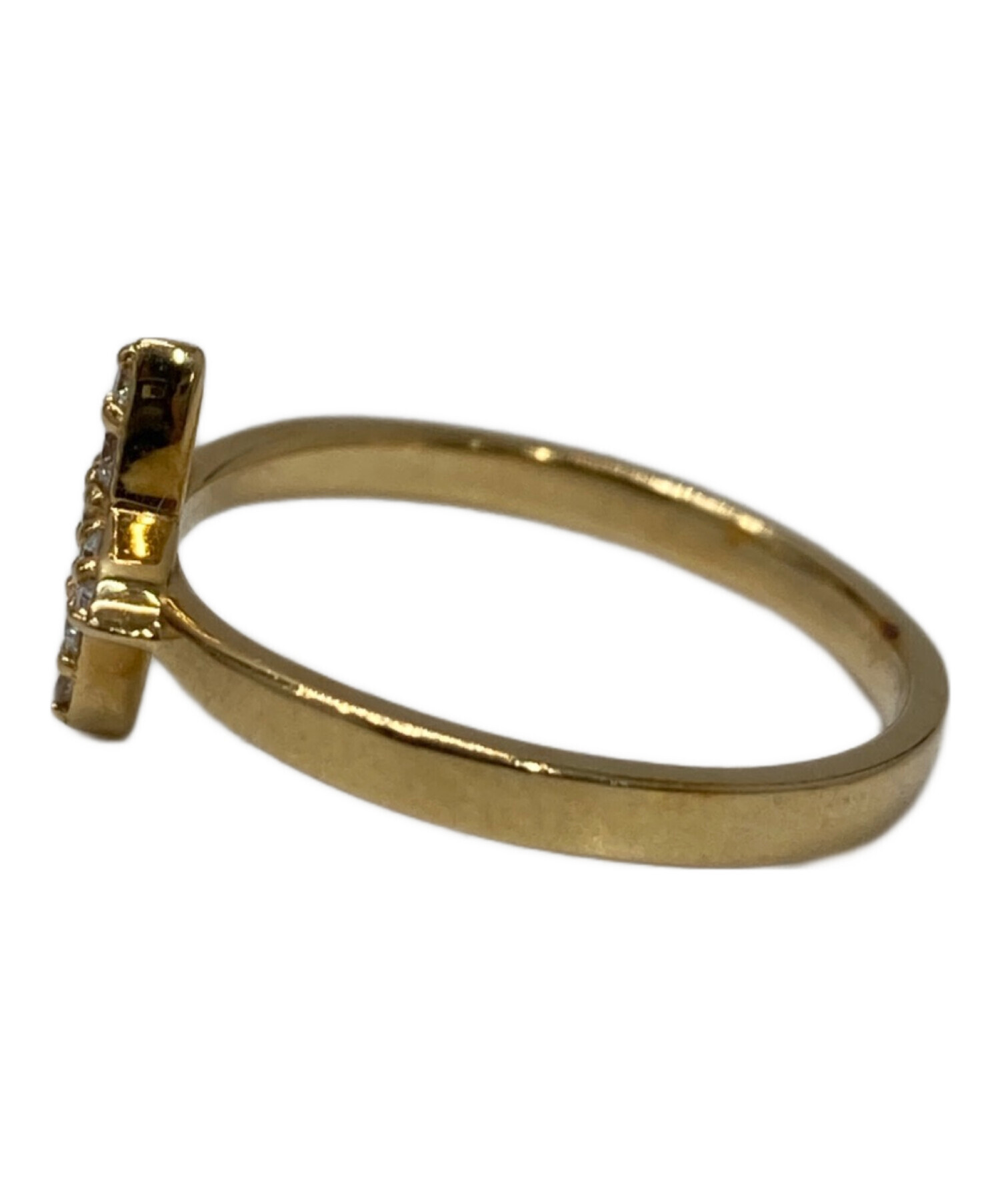 ete ダイヤモンド クロス リング　9号 中古・古着通販】ete (エテ) K18ダイヤモンドクロスリング サイズ:9号