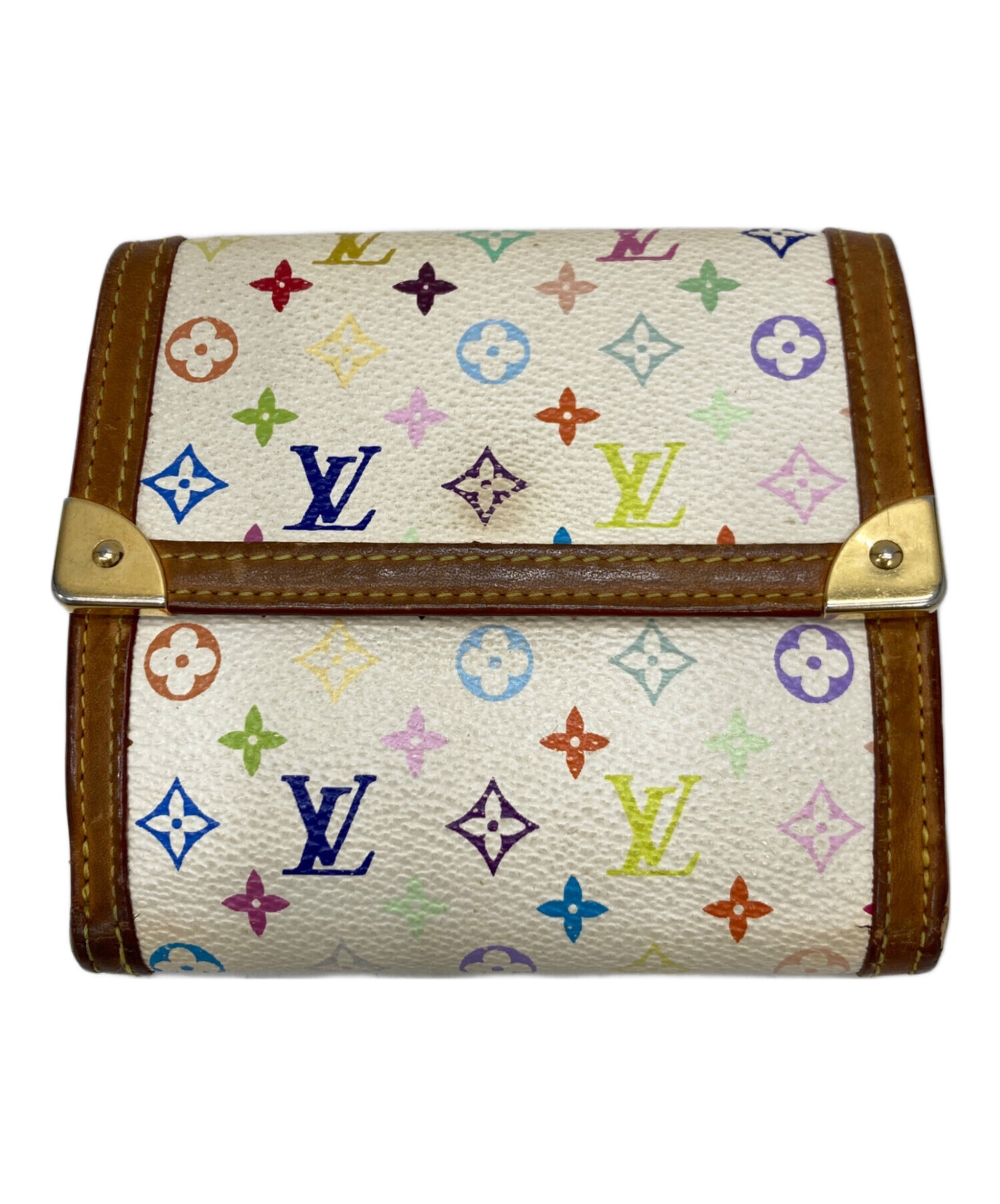 中古・古着通販】LOUIS VUITTON (ルイ ヴィトン) 3つ折り財布 ホワイト 