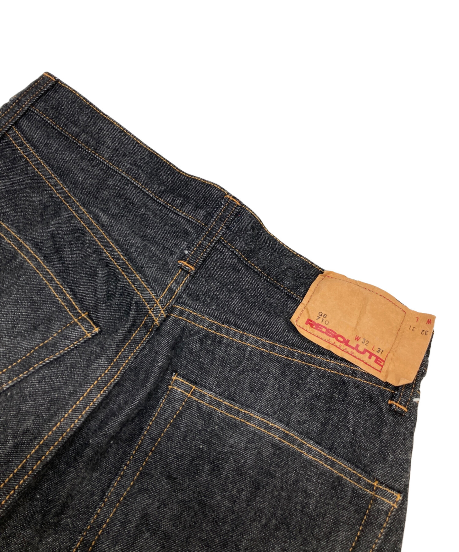 中古・古着通販】RESOLUTE (リゾルト) GB710 デニムパンツ ブラック 
