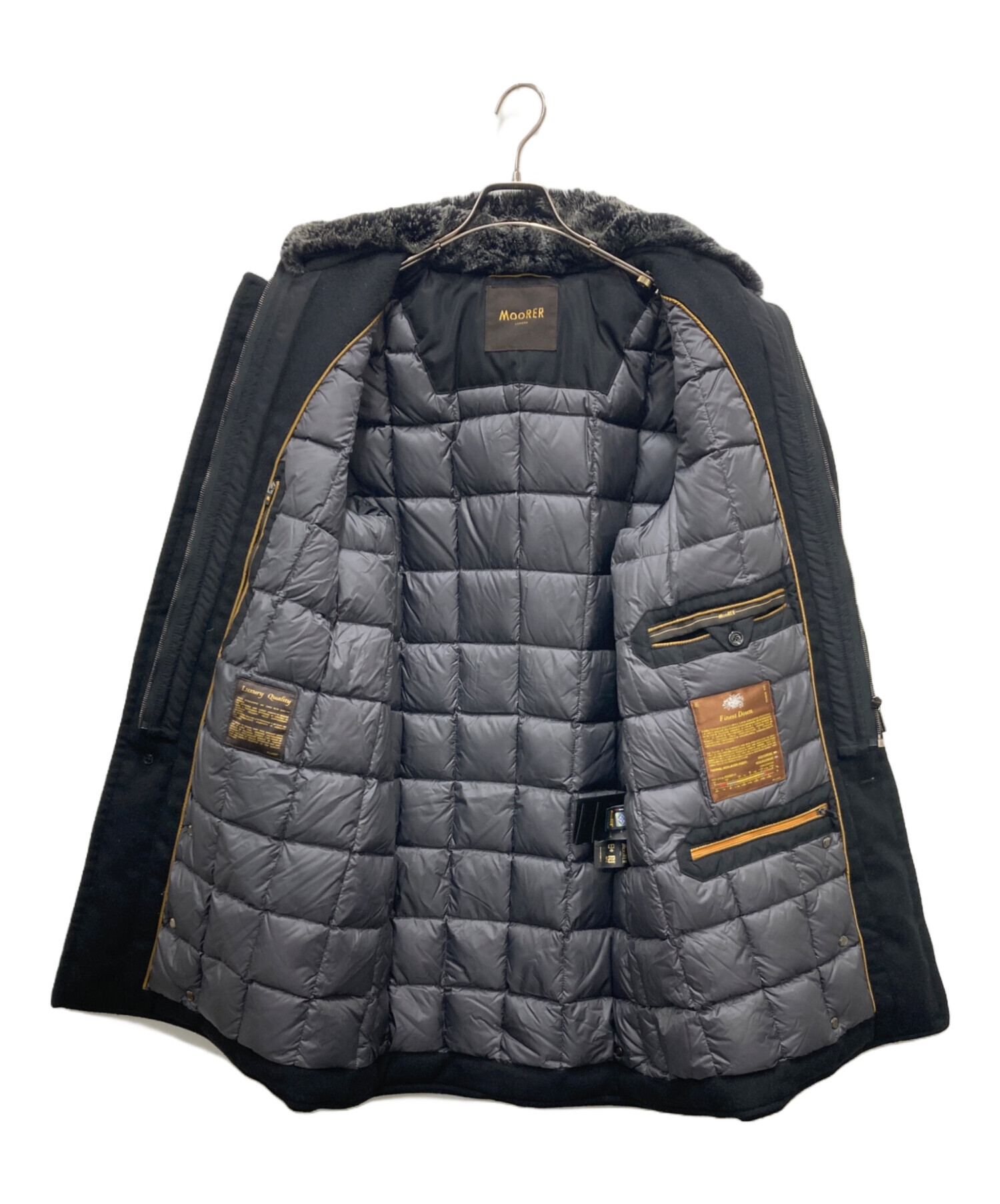 中古・古着通販】MOORER (ムーレー) シングルブレスト パデッド コート
