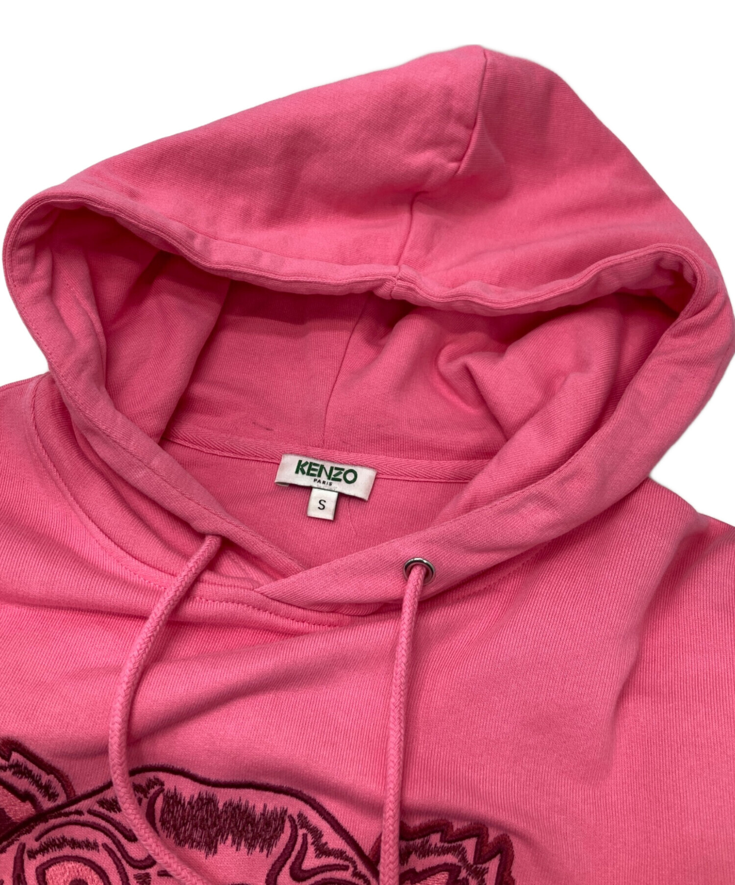 中古・古着通販】KENZO (ケンゾー) タイガー刺繍パーカー ピンク