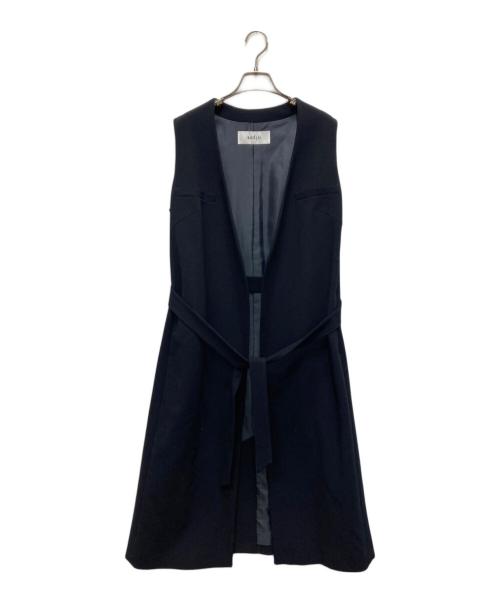 美品　SOEJU ソージュ　ウールライクショートジレ　ネイビー　完売モデル　現行 美品 SOEJU ソージュ ウールライクショートジレ ネイビー 完売モデル 現行