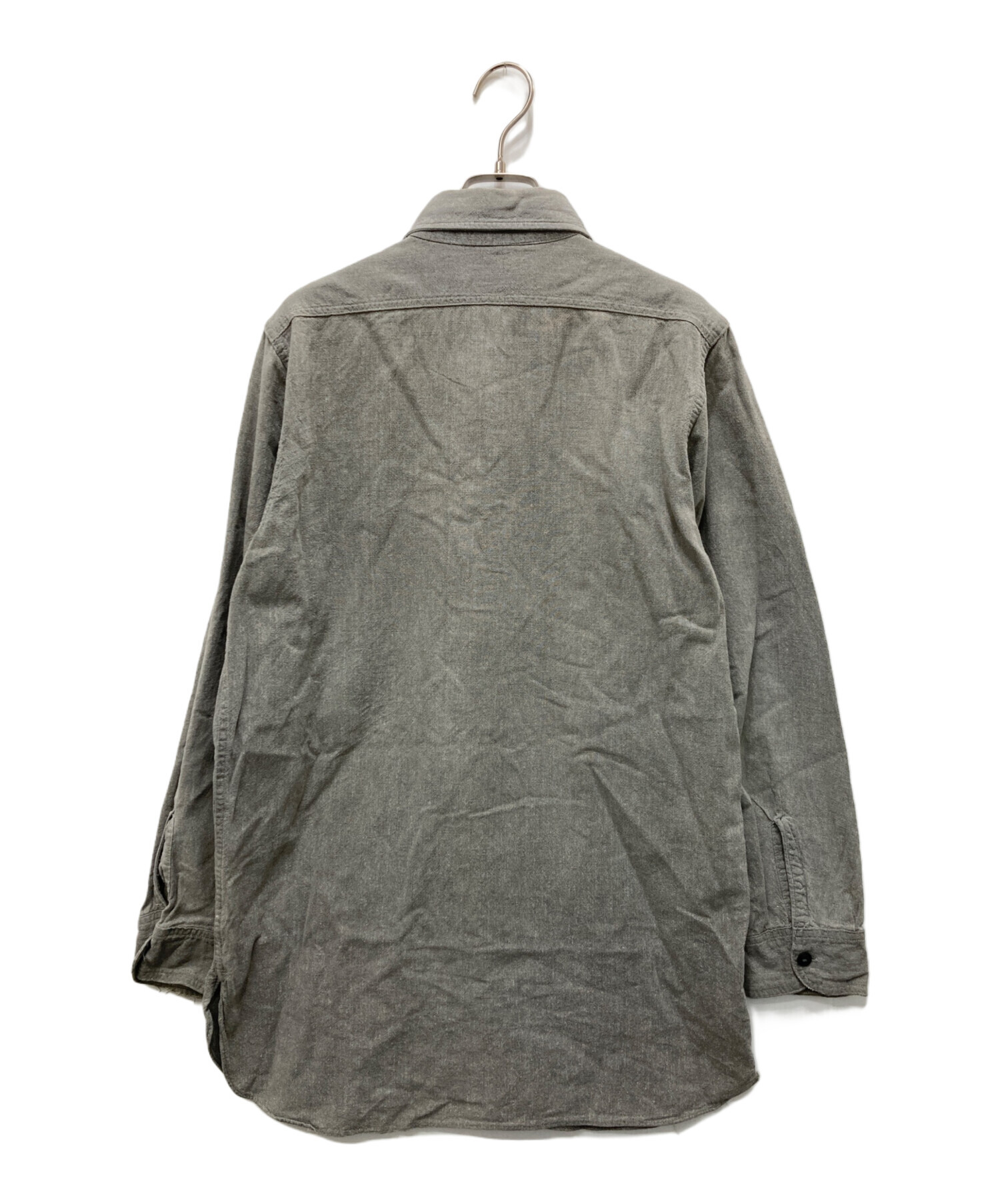 中古・古着通販】big mac (ビッグマック) ブラックシャンブレーシャツ