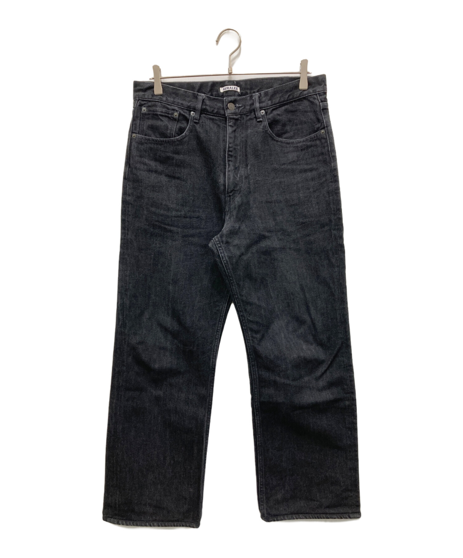 美品　 AURALEE A20AP01DM デニムパンツ ブラック 32 中古・古着通販】AURALEE (オーラリー) HARD TWIST DENIM 5P PANTS
