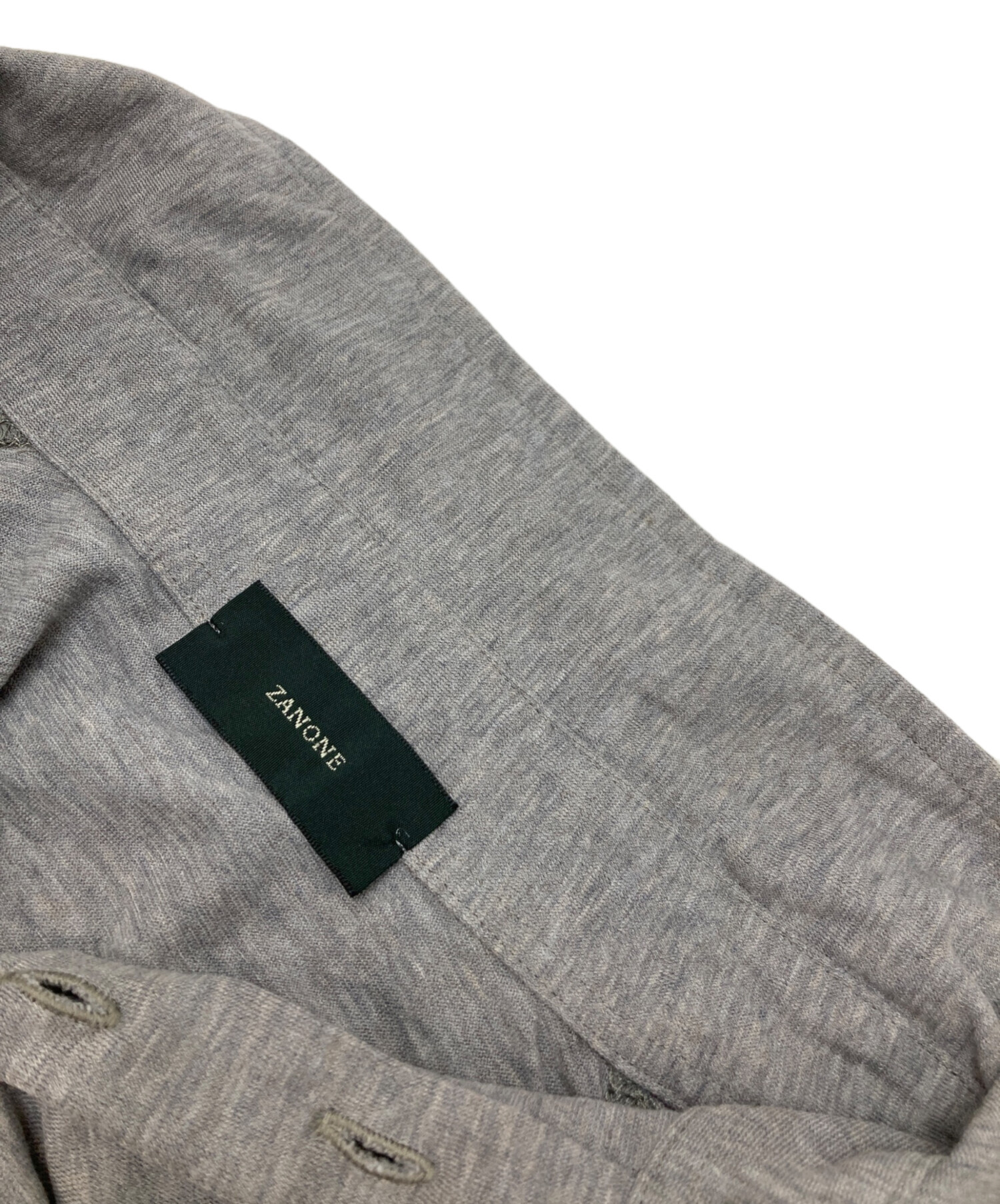中古・古着通販】Zanone (ザノーネ) 長袖ポロシャツ グレー サイズ:50 