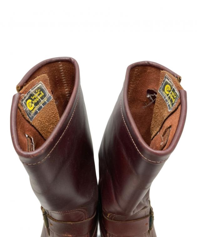 チペワエンジニアブーツ8E 中古・古着通販】CHIPPEWA (チペワ) エンジニアブーツ ワインレッド