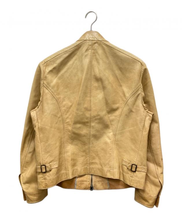 BRUNELLO CUCINELLI リネンコットン ライダース ジャケット 中古・古着通販】BRUNELLO CUCINELLI (ブルネロクチネリ) シングル