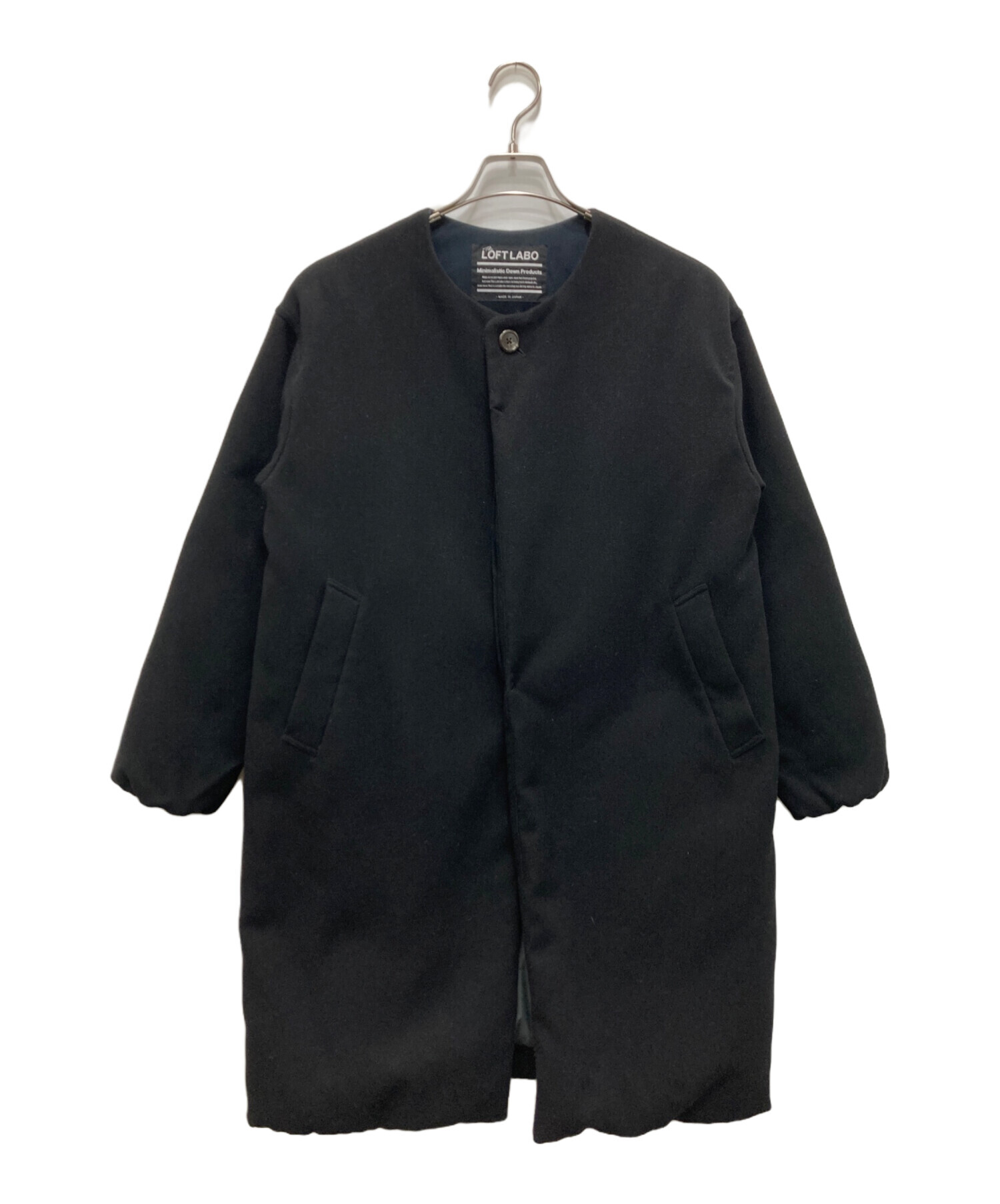 中古・古着通販】LOFTLABO (ロフトラボ) ノーカラーダウンコート 