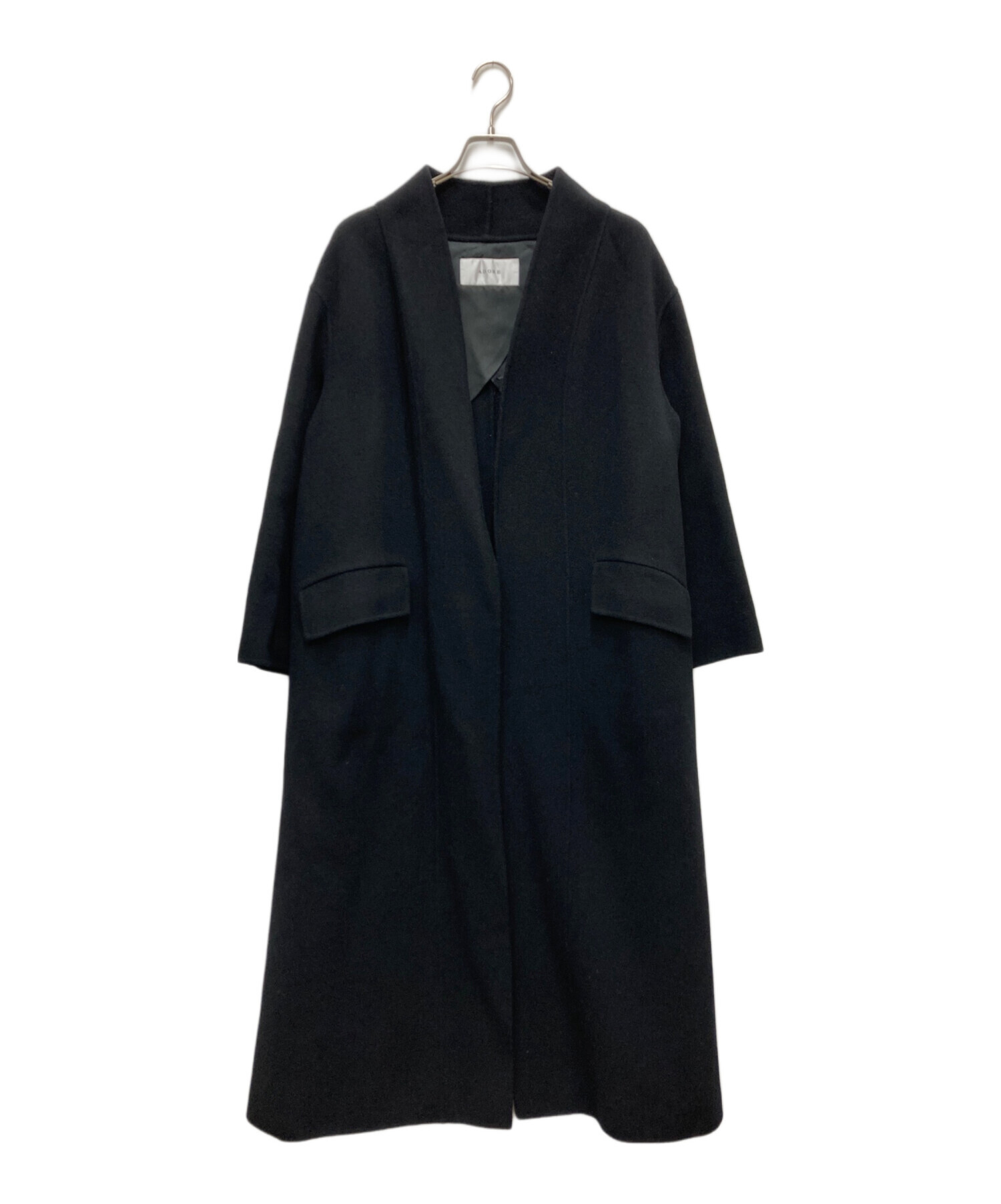 美品 アドーア カシミヤ ルチアーナリバーバックベルトコート ブラック 38 楽天市場】【SALE／70%OFF】ルチアーナリバーバックベルトコート ADORE