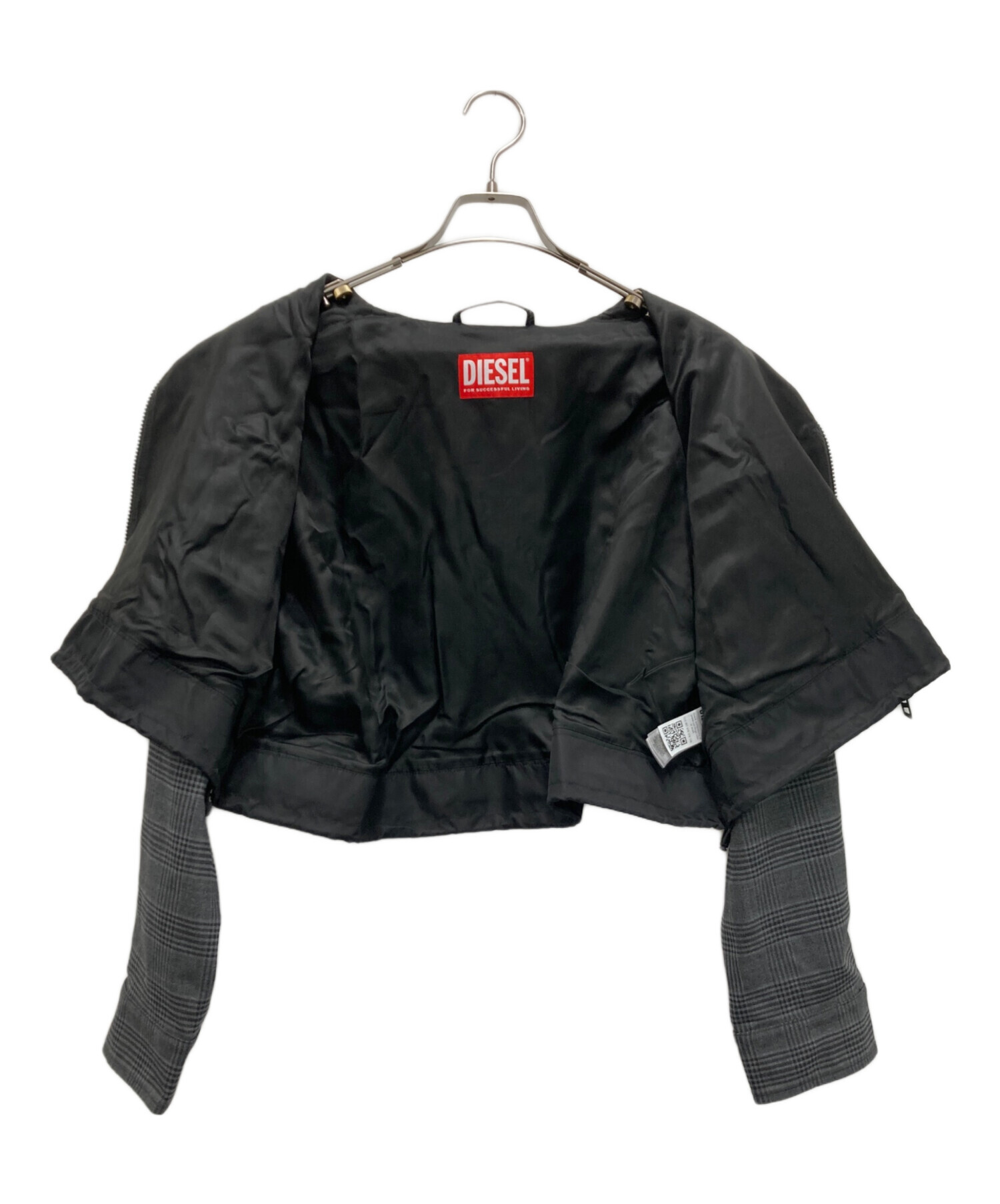 中古・古着通販】DIESEL (ディーゼル) チェッククロップドジャケット