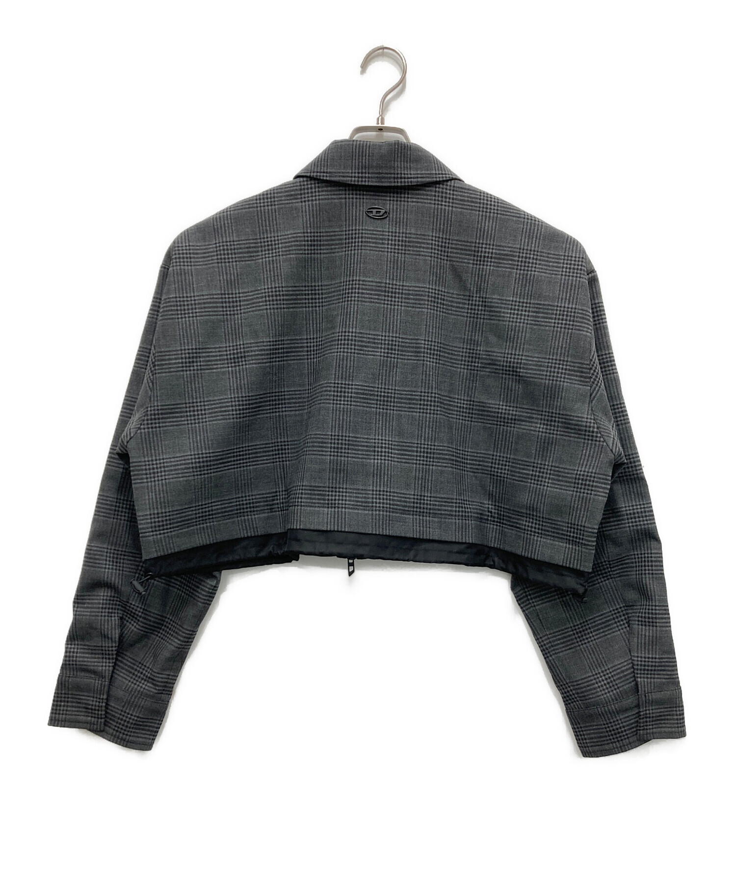 中古・古着通販】DIESEL (ディーゼル) チェッククロップドジャケット
